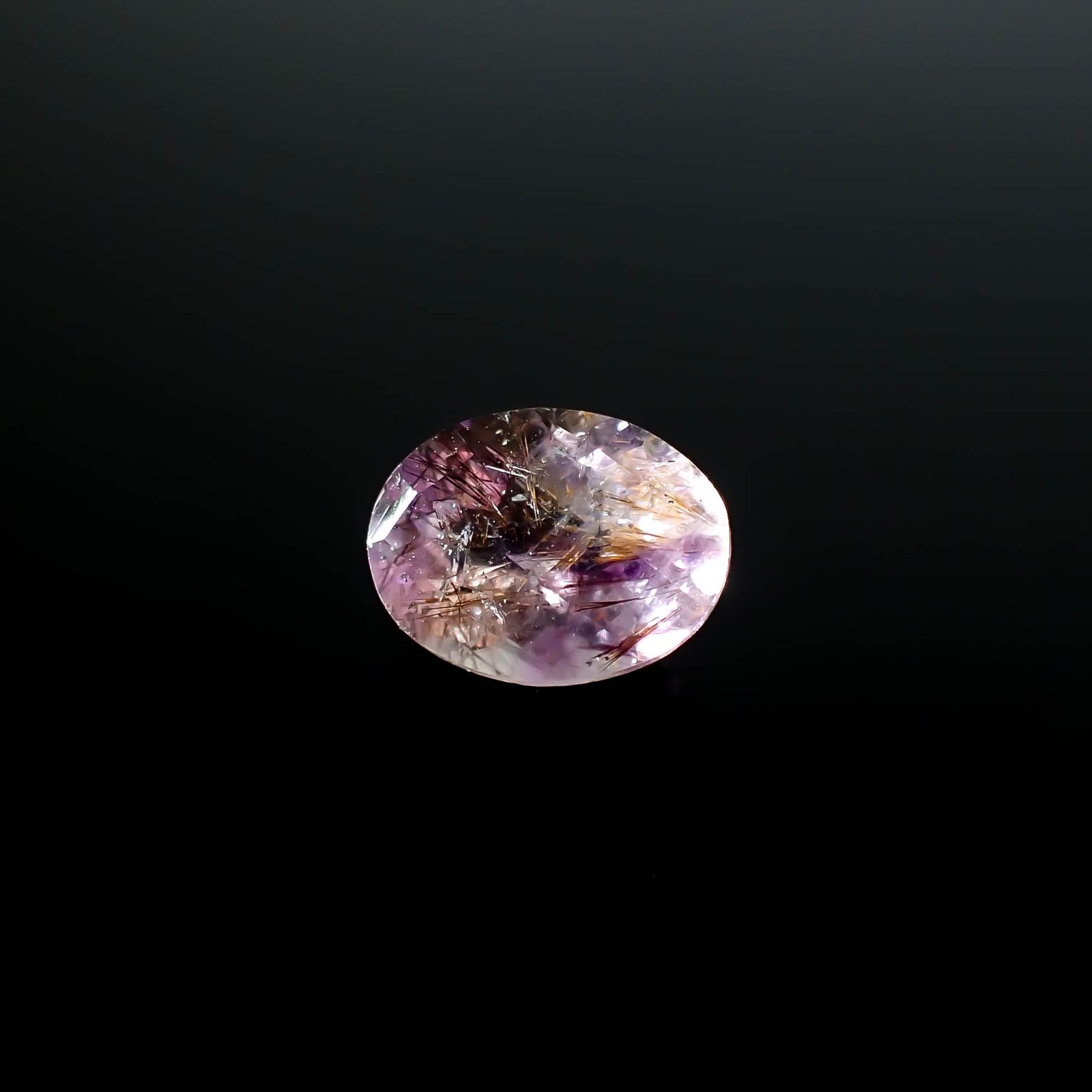 ◇チェッカーカット◇アメジストエレスチャル ブラジル産 2.91ct [250730856]10.6x8.1mm前後