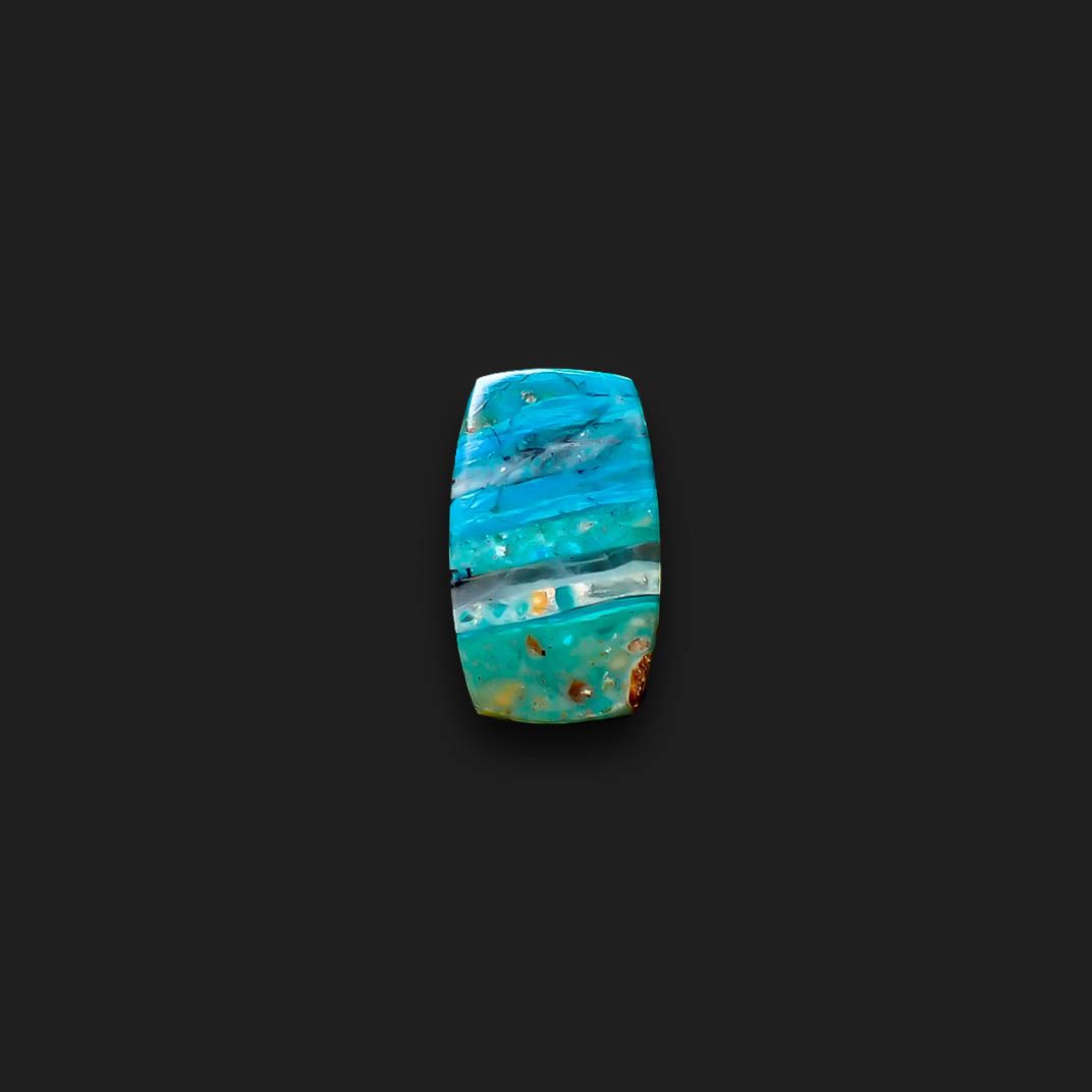 ブルーオパール ペルー産 4.32ct [250330140]15.6x9.2mm前後
