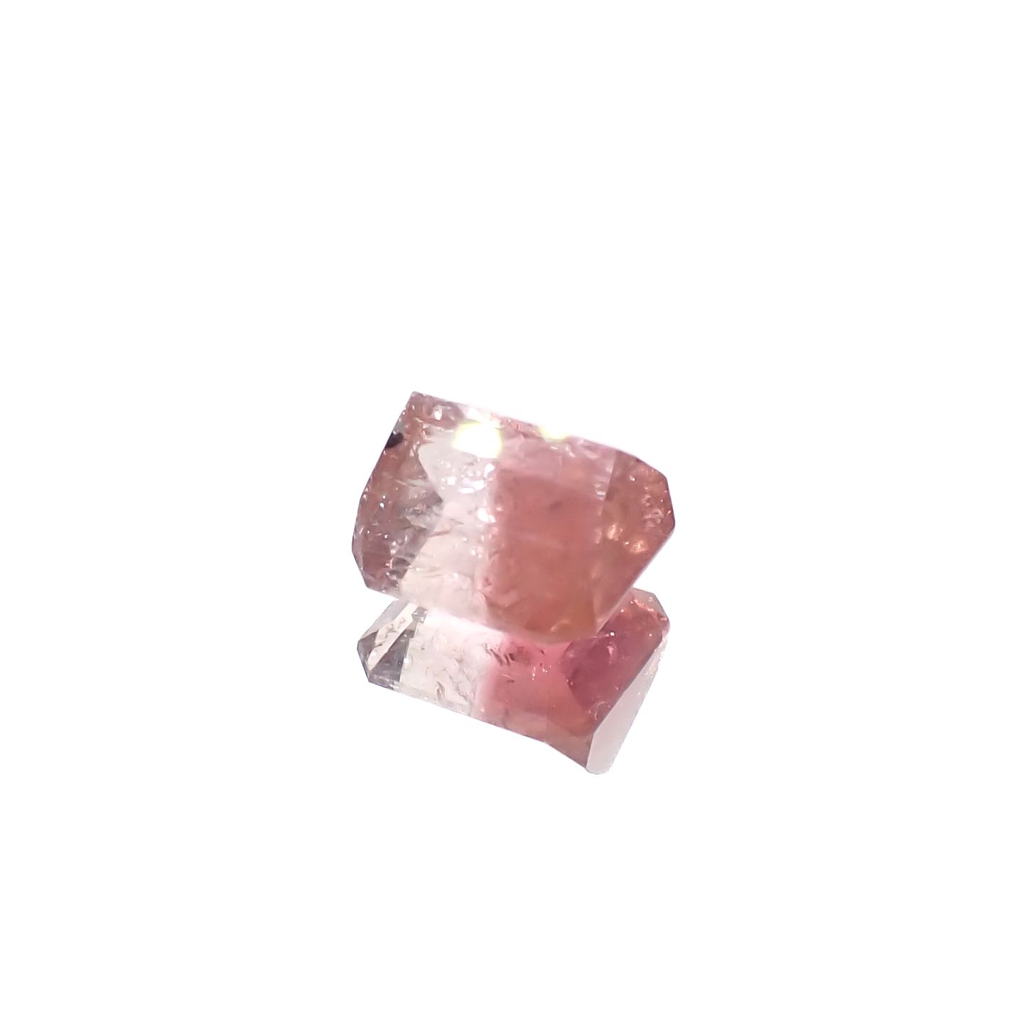 バイカラートルマリン アフガニスタン産 3.94ct [241029401]8.8x8.2mm前後
