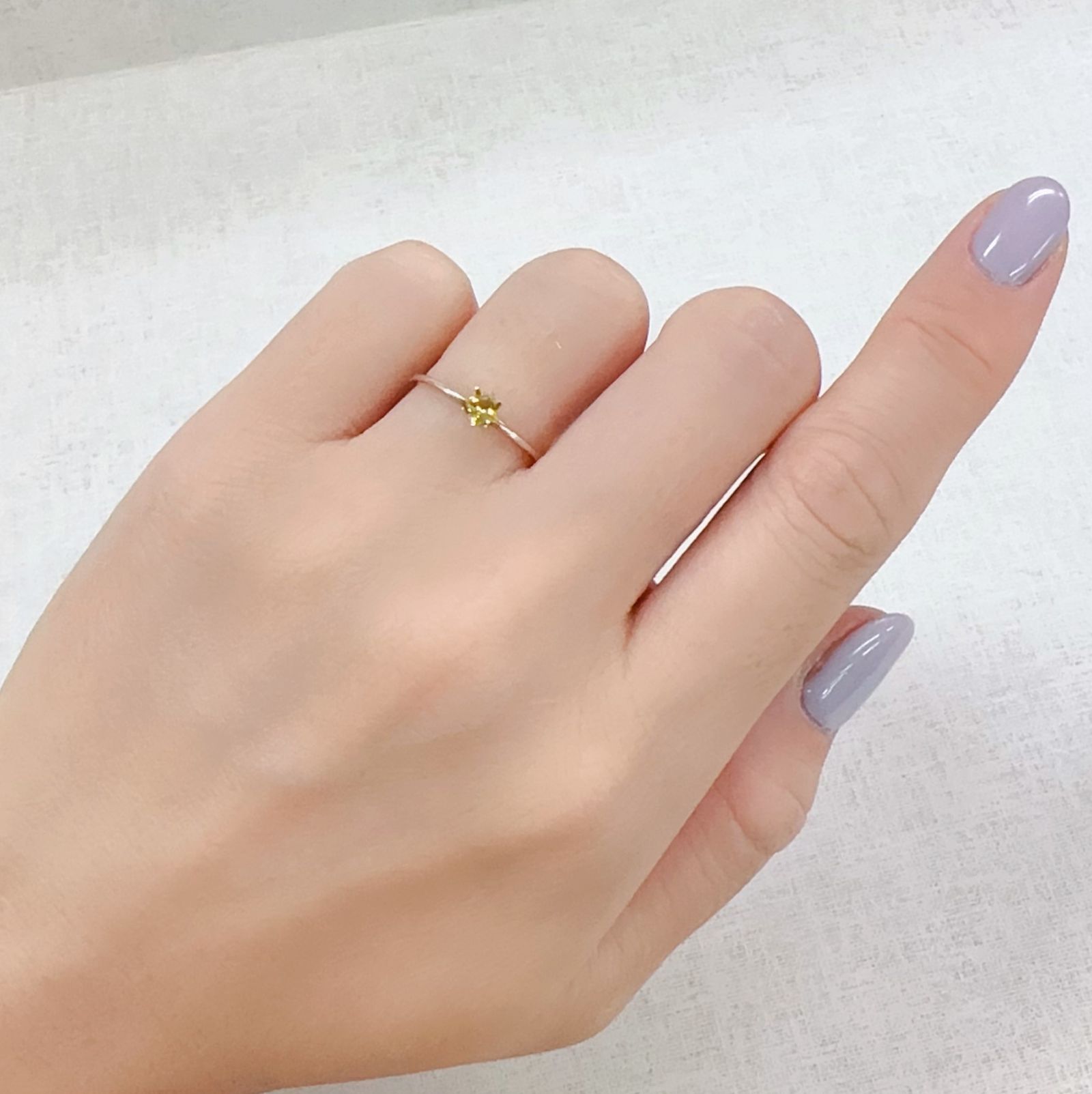 ◇プリンセスカット◇カナリートルマリン ザンビア・カナリー鉱山産 0.15ct[230823155]3.1x3mm前後