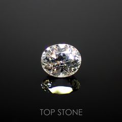 リューコガーネット(宝石名ホワイト グロッシュラー・ガーネット)ビルマ産 0.44ct 識別済[220616326]4.7x3.9mm前後