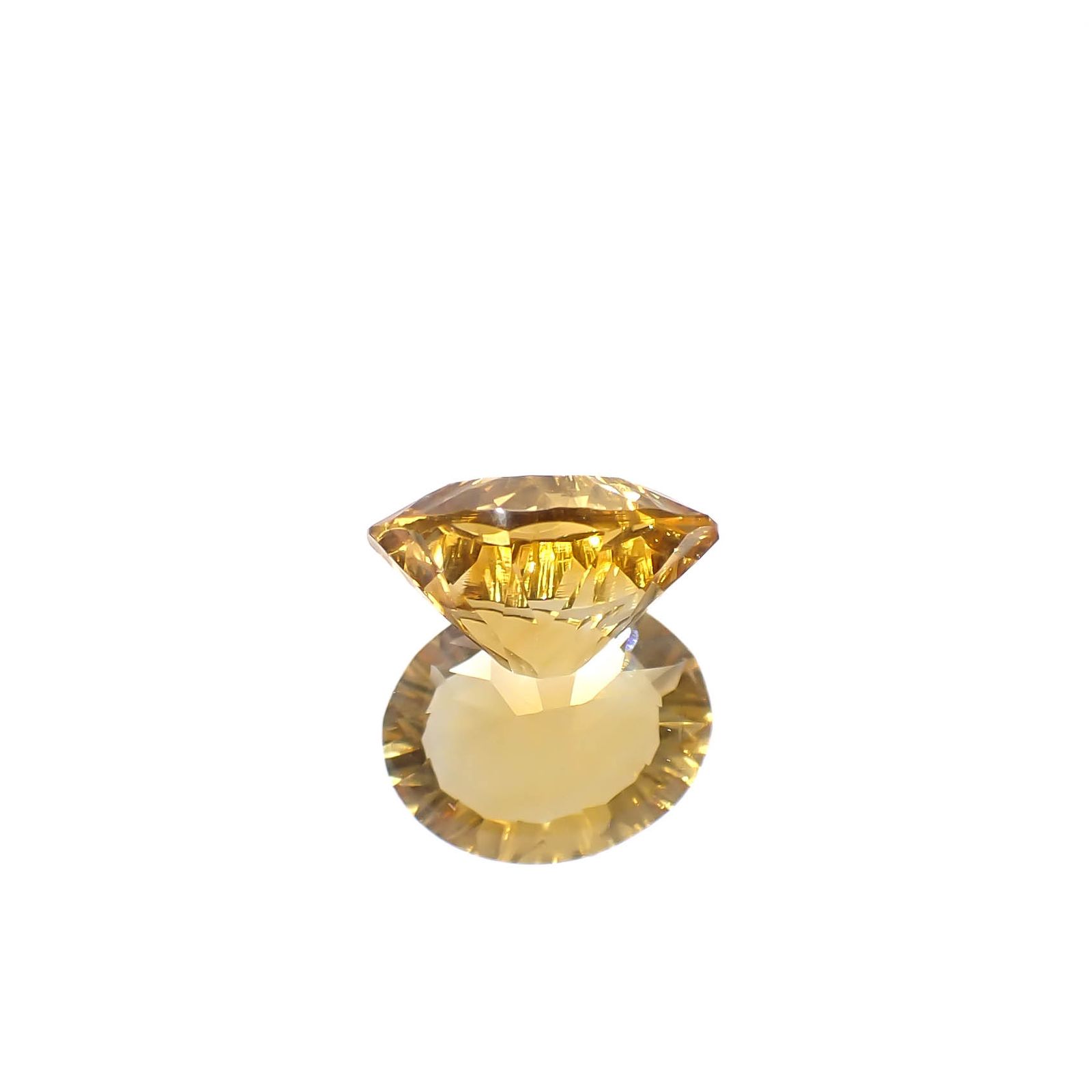 ◇コンケーブカット◇シトリン ブラジル産 2.18ct [241029244]10x8.1mm前後