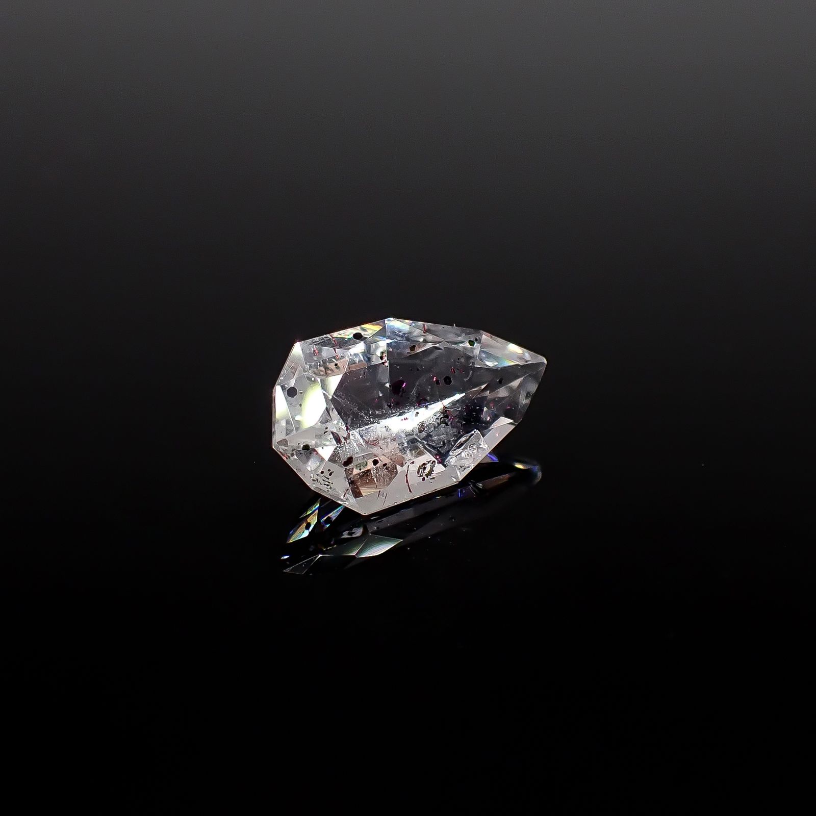 ◇カスタムカット◇ティンカーベルクォーツ ブラジル産 1.01ct[240628165]9.9x5.6mm前後