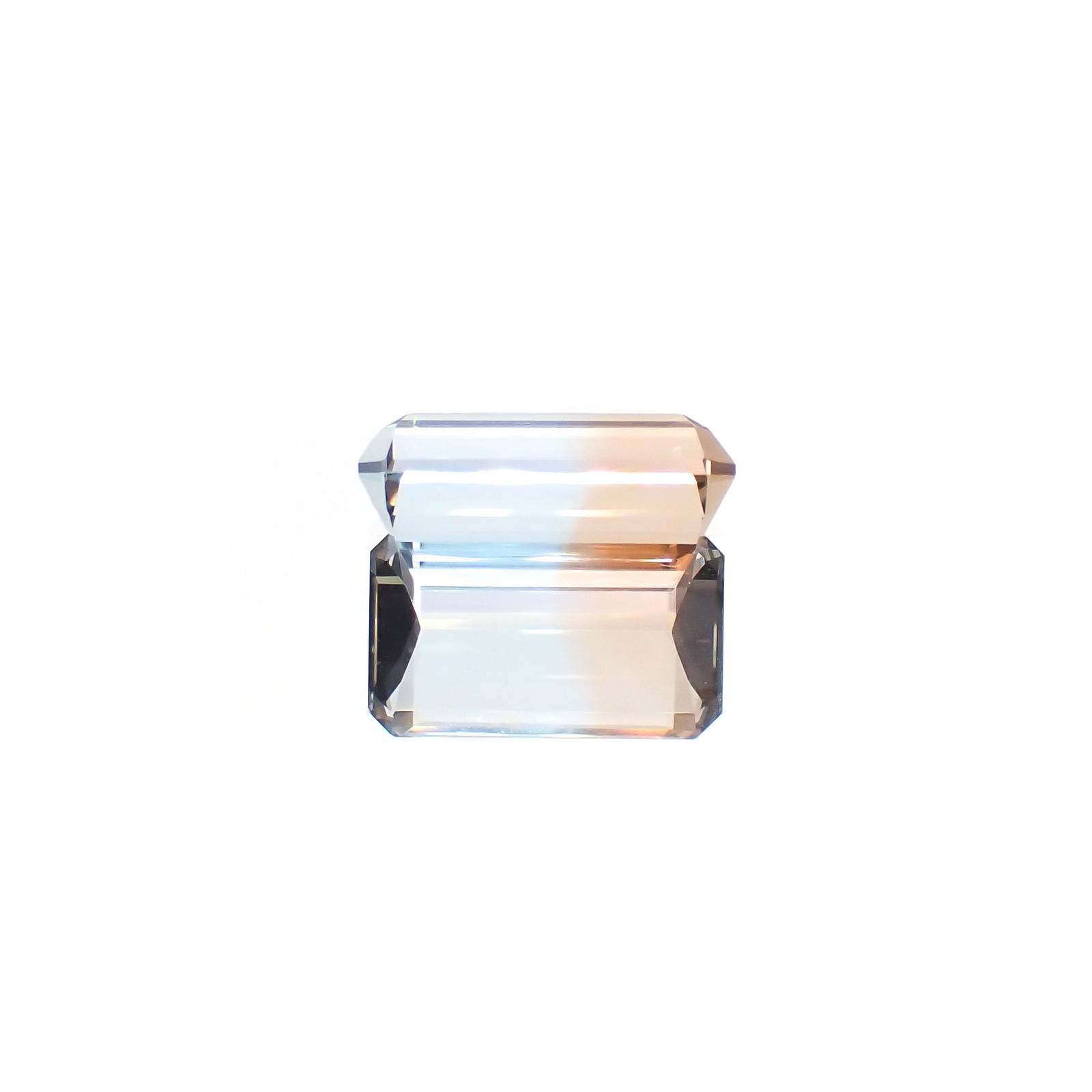バイカラートパーズ ウクライナ産 5.49ct / 12.2x7.1mm前後 [231224895]