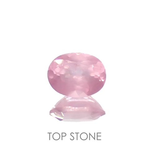 シルキーピンクスピネル(宝石名スピネル)タンザニア産 0.45ct 識別済[221219487]5.2x4mm前後
