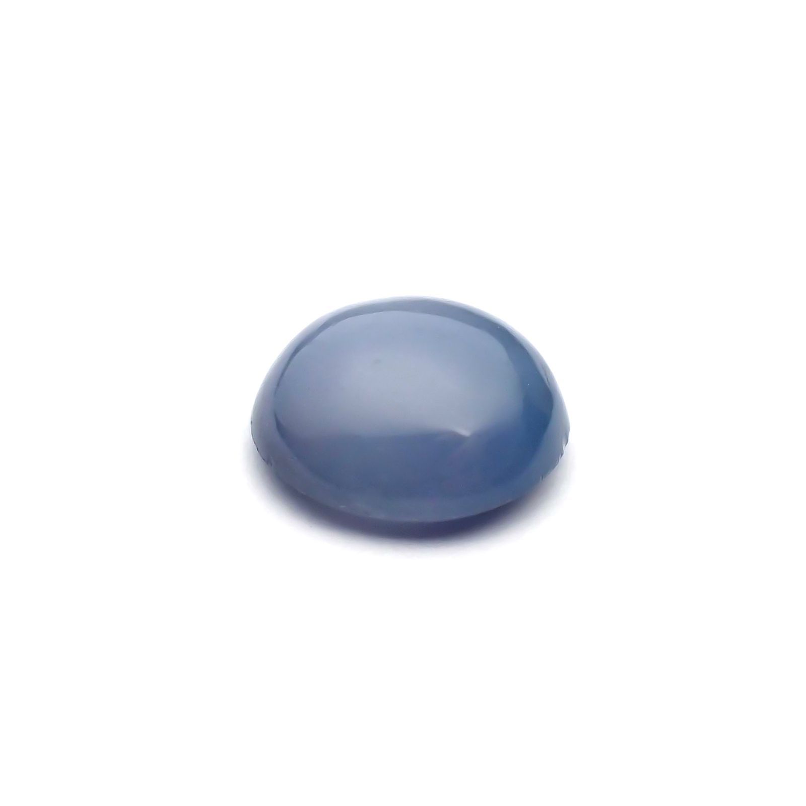 アパタイトキャッツアイ(宝石名ブルー・アパタイト・キャッツアイ)マダガスカル産 3.796ct ソ付(彩珠)[230823096]10.2x10mm前後