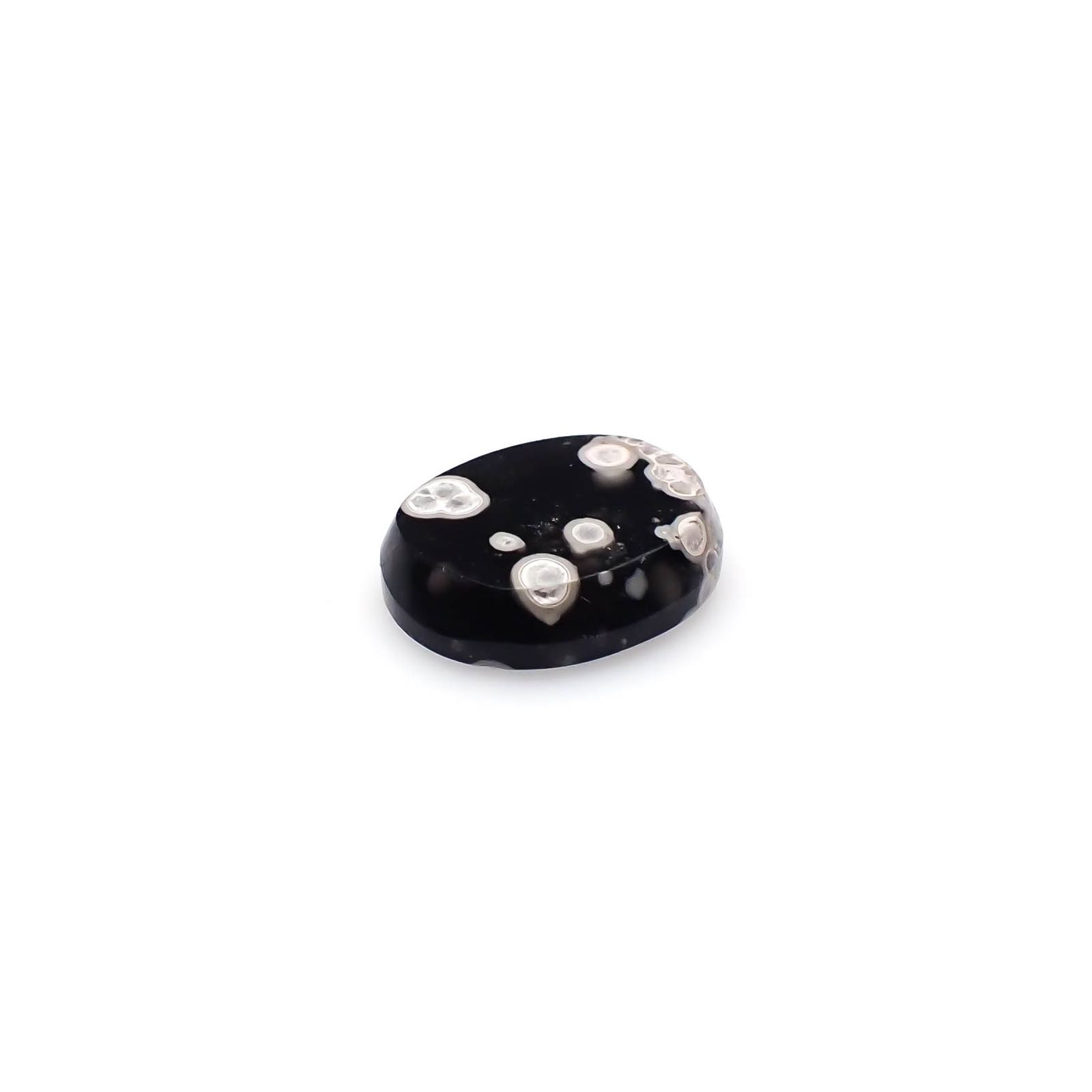 コスミックオブシディアン イタリア産 5.66ct[240427067]14.5x11.8mm前後