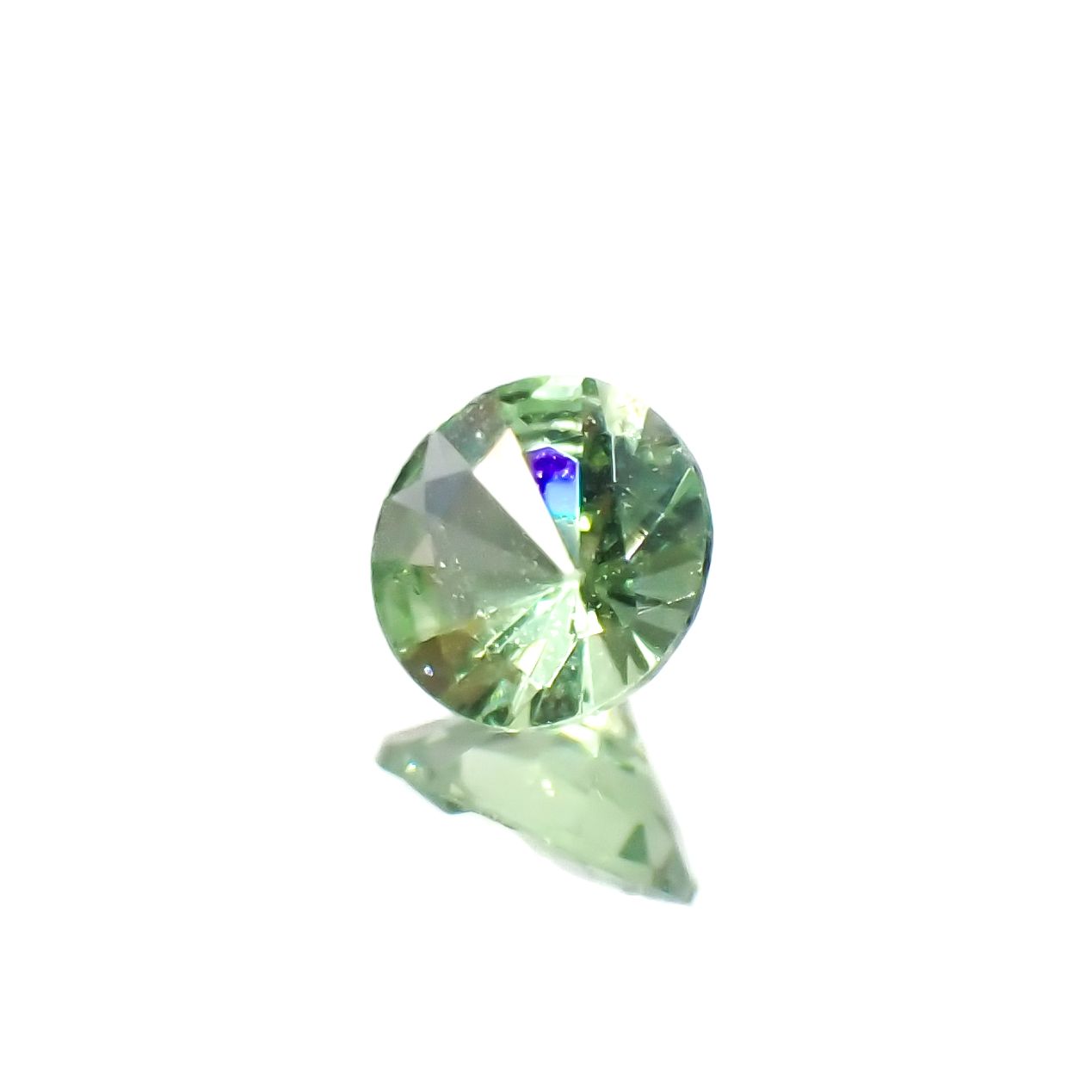 ミントガーネット(宝石名ガーネット)タンザニア産 0.29ct 識別済[230823065]4.3x4.3mm前後