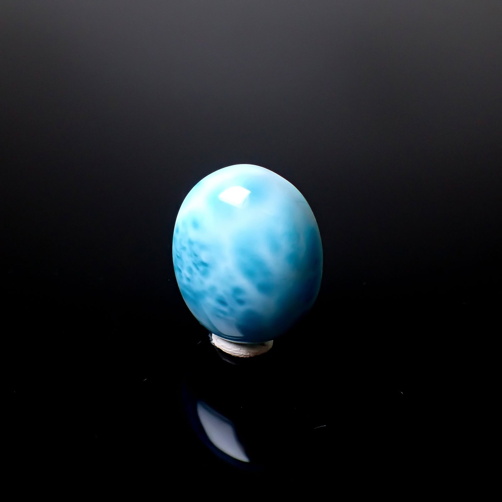 ラリマー(両面模様タイプ） ドミニカ共和国産 45.33ct [250630545]23.2x19.8mm前後