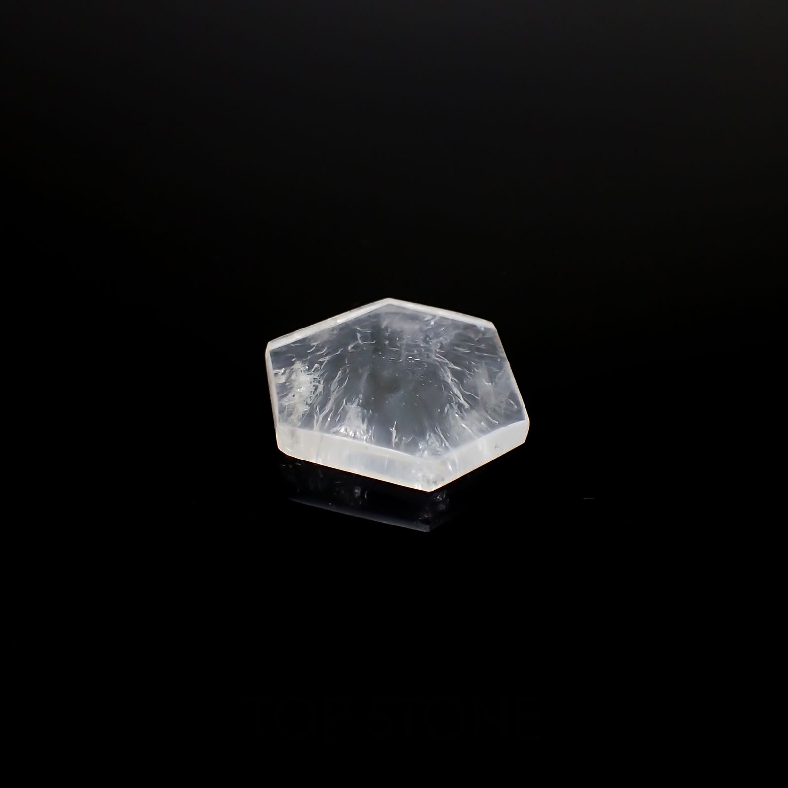 トラピッチェクォーツ 偏光板2枚付き コロンビア・ボヤカ産 22.28ct[230321105]22x21.6mm前後
