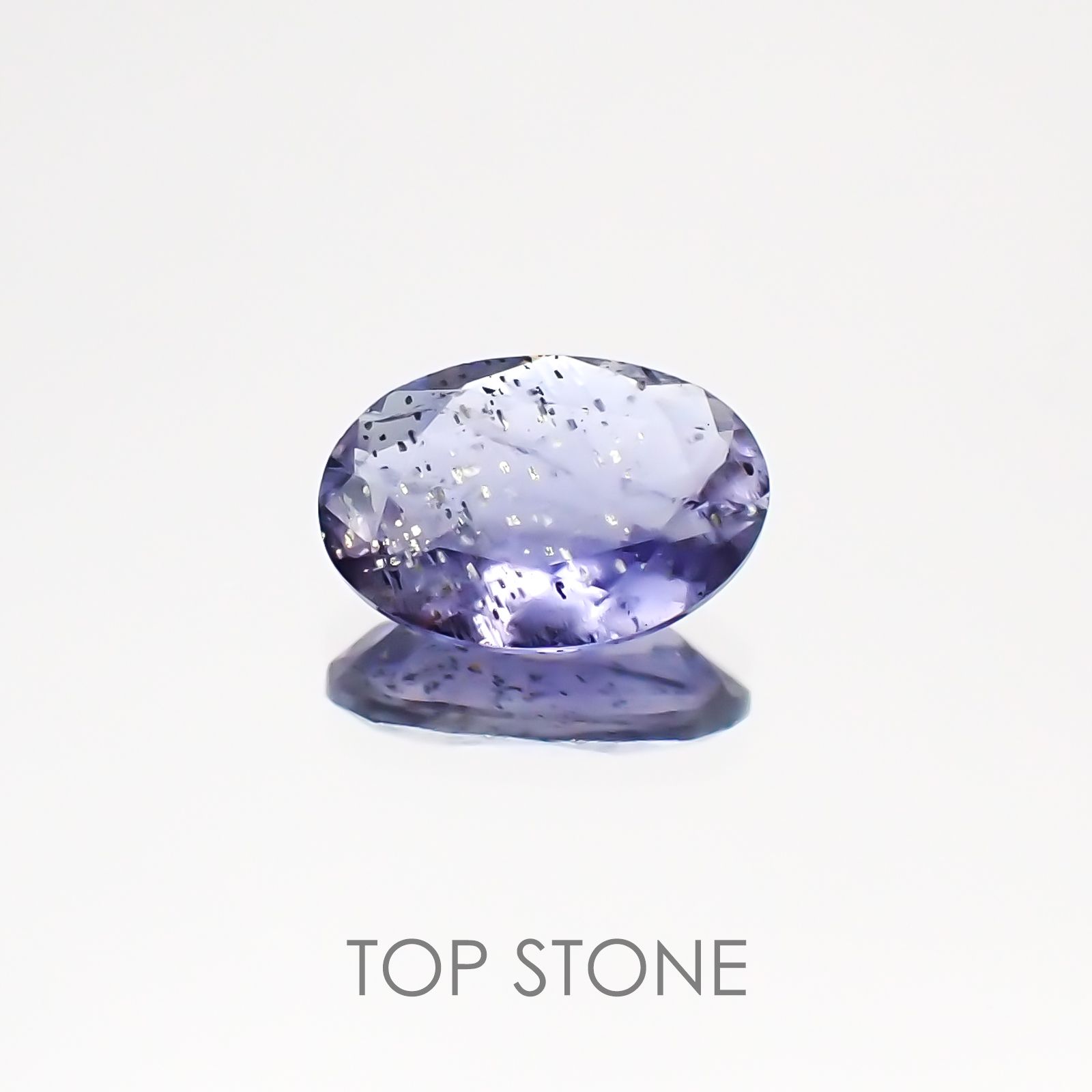 アイオライトサンストーン インド・ブラジル産 ルース 0.75ct[20128412]8×5.6mm前後