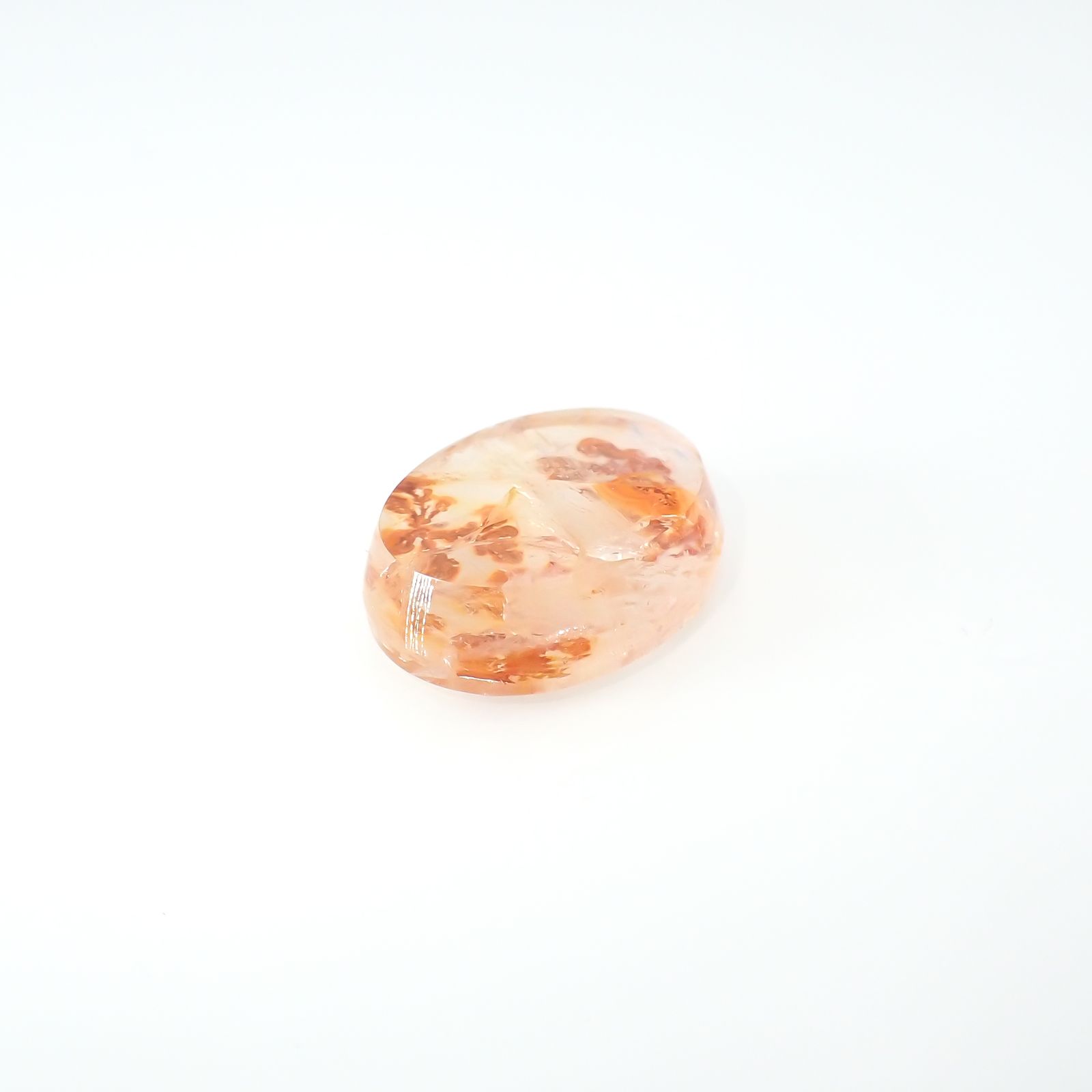 レッドデンドリチッククォーツ ブラジル産 14.74ct[231225087]18.6x14.6mm前後