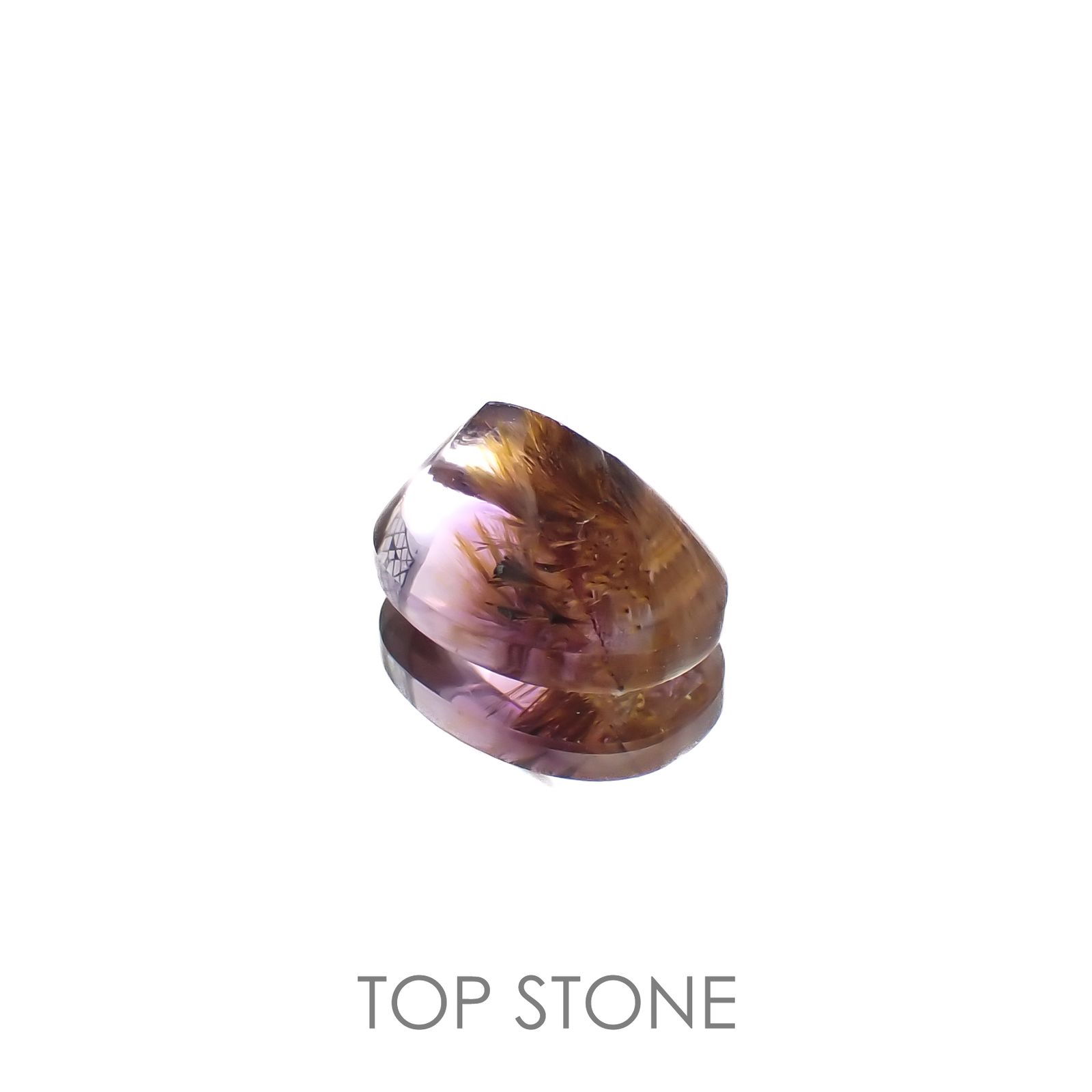 ゲーサイトインアメジスト ブラジル産 3.99ct[220917934]11.7x8.7mm前後