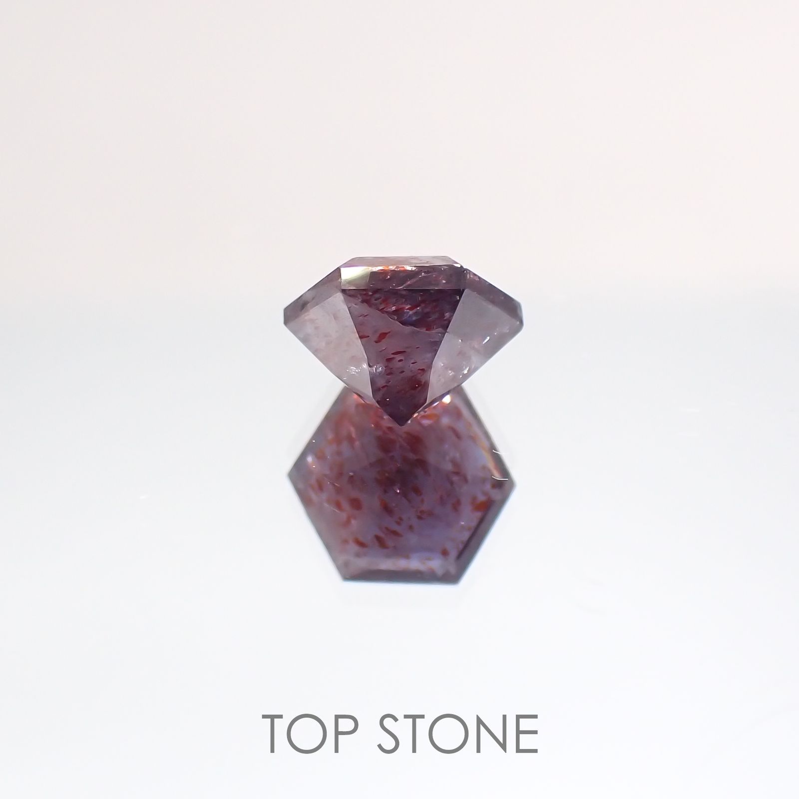◇ヘキサゴンカット◇ブラッドショットアイオライトSA インド産 ルース 0.55ct[210610988]5.1×5.1mm前後