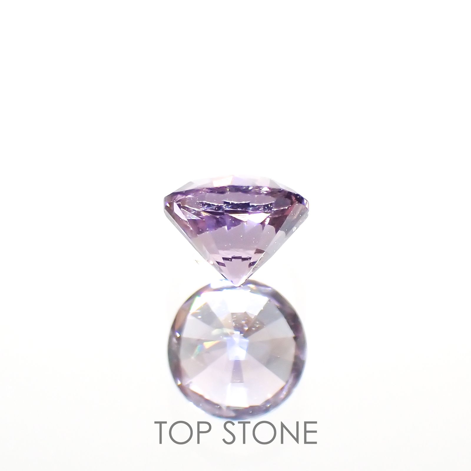 ラベンダーピンクスピネル(宝石名スピネル)ビルマ/マダガスカル産 0.27ct 識別済[220114545]3.7x3.7mm前後