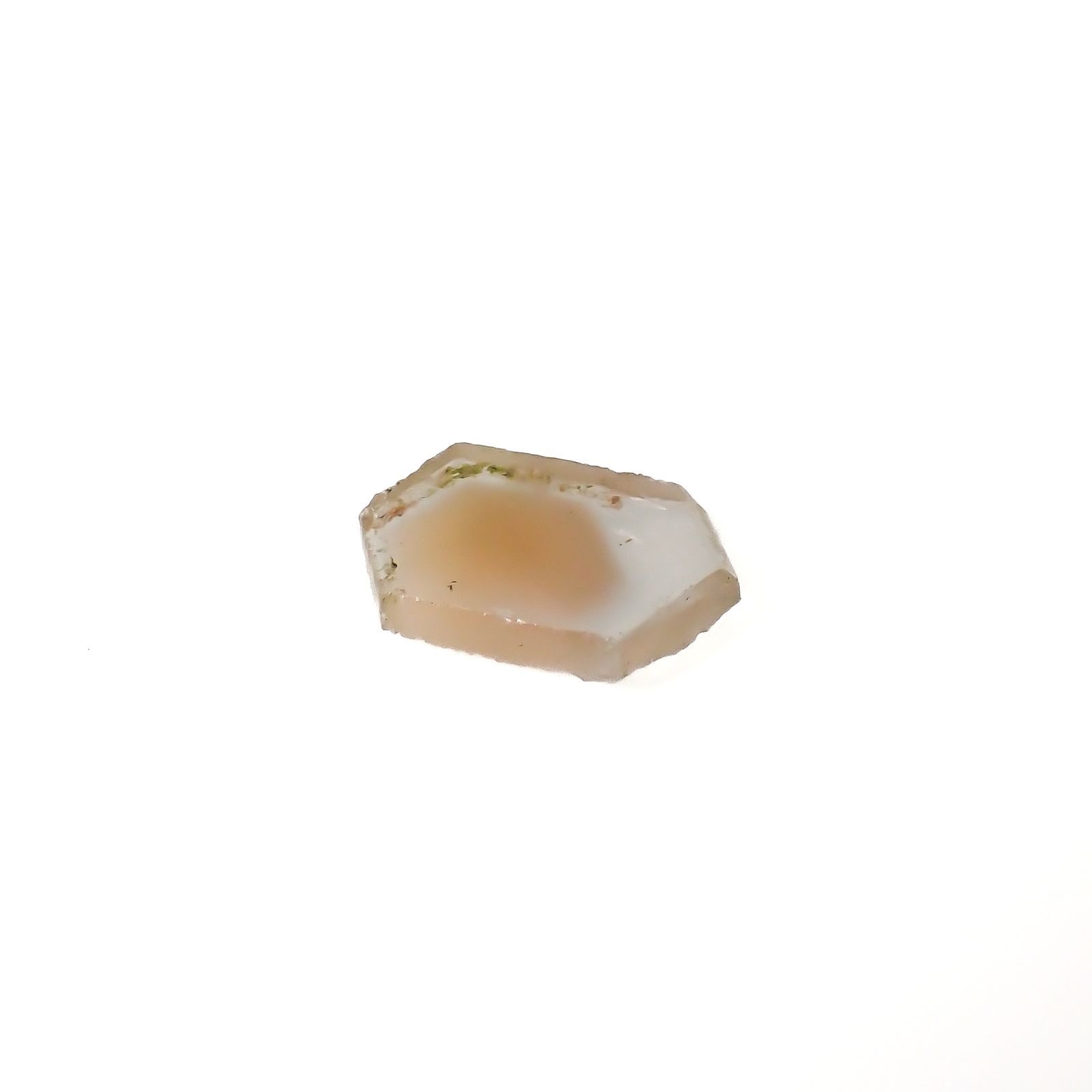 ファントムクォーツ 原石スライス ブラジル産 5.66ct[220716808]10.7x17.6mm前後