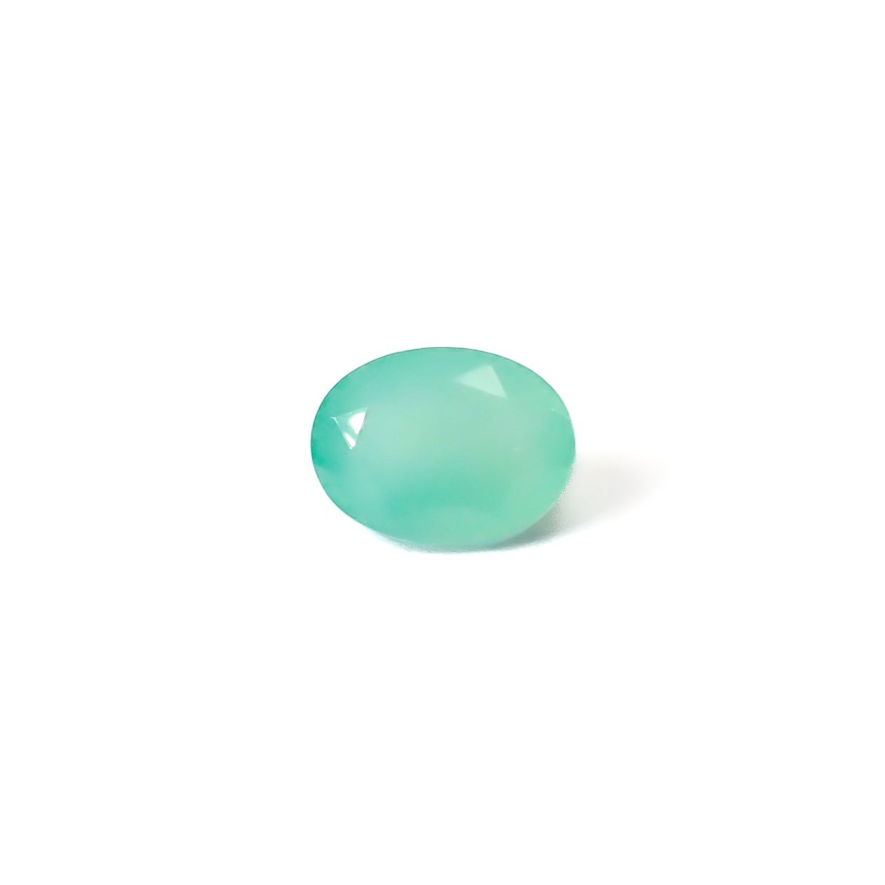 アクアプレーズ 南アフリカ産 1.28ct / 8.1x6.1mm前後 [260432019]