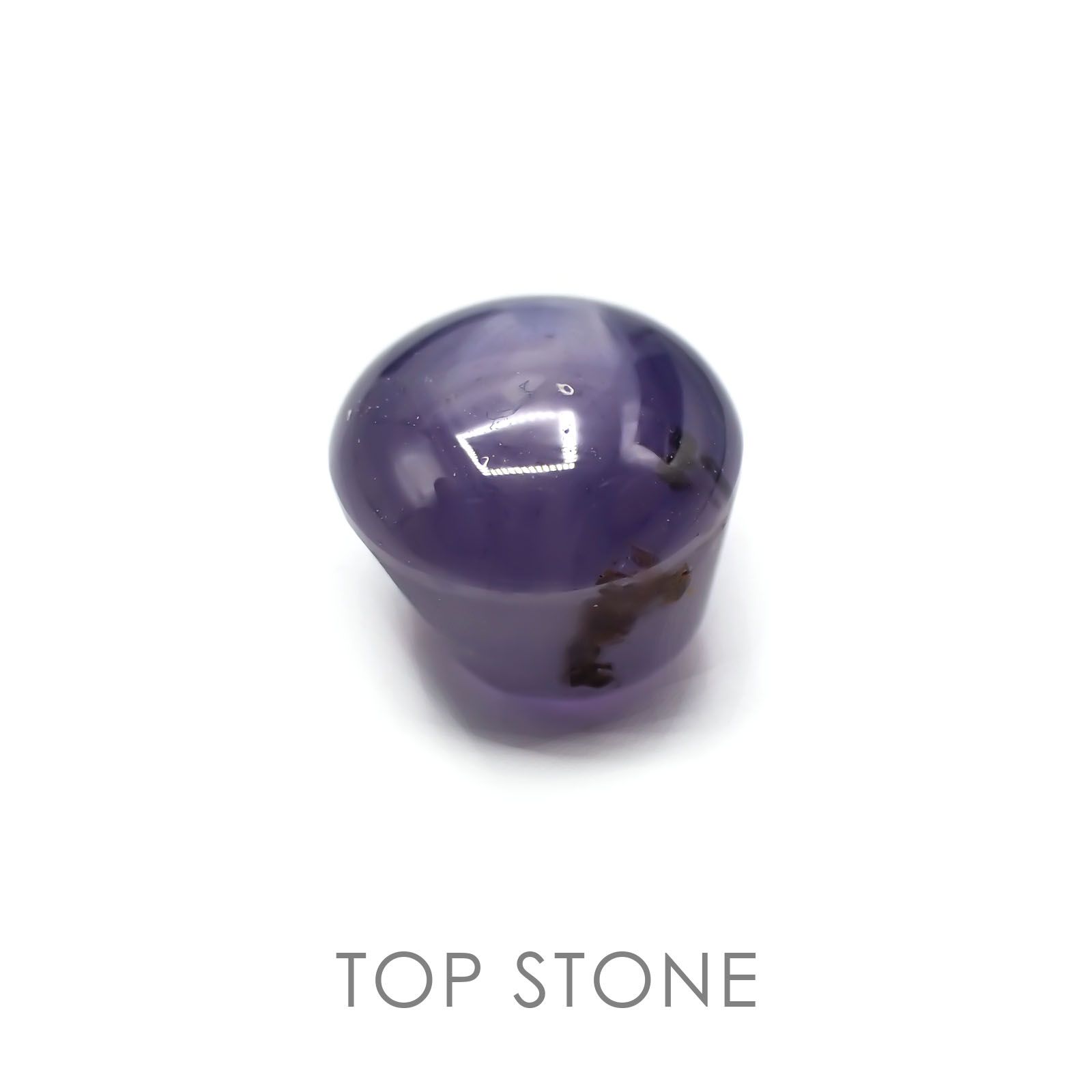 スターサファイア(宝石名スター・サファイア) ビルマ産 3.725ct ソ付(彩珠)[210510225]7.6×7.2mm前後