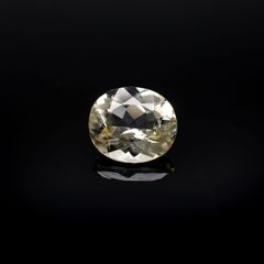 イエロースキャポライト(宝石名イエロー・スキャポライト)ブラジル・ミナスジェライス州産 識別済 1.86ct / 8.7x7.6mm前後 [251118020]