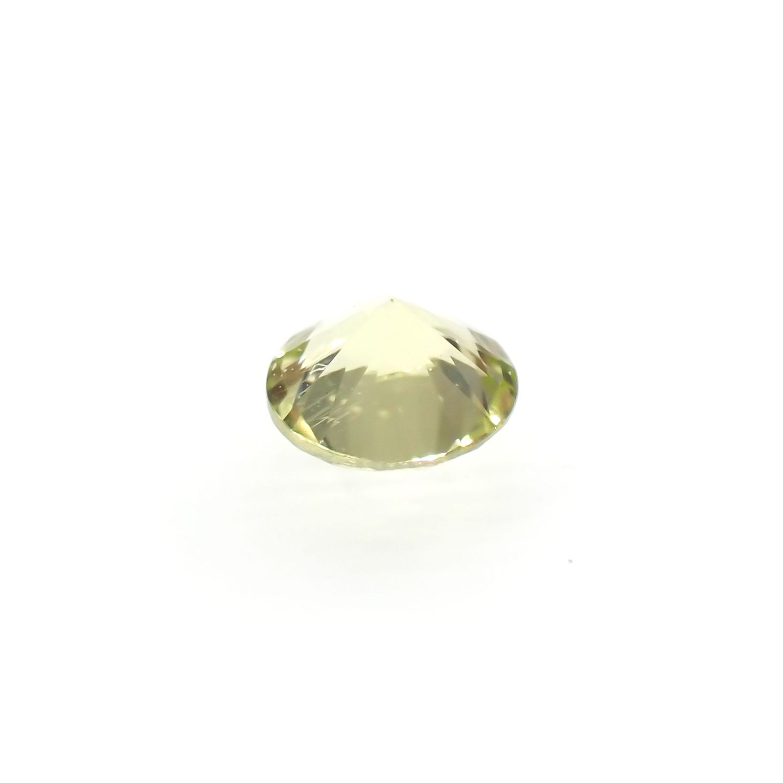 パラサイティックペリドット(宝石名ペリドット)採取地：ロシア 0.091ct 識別済[220616230]2.8x2.7mm前後