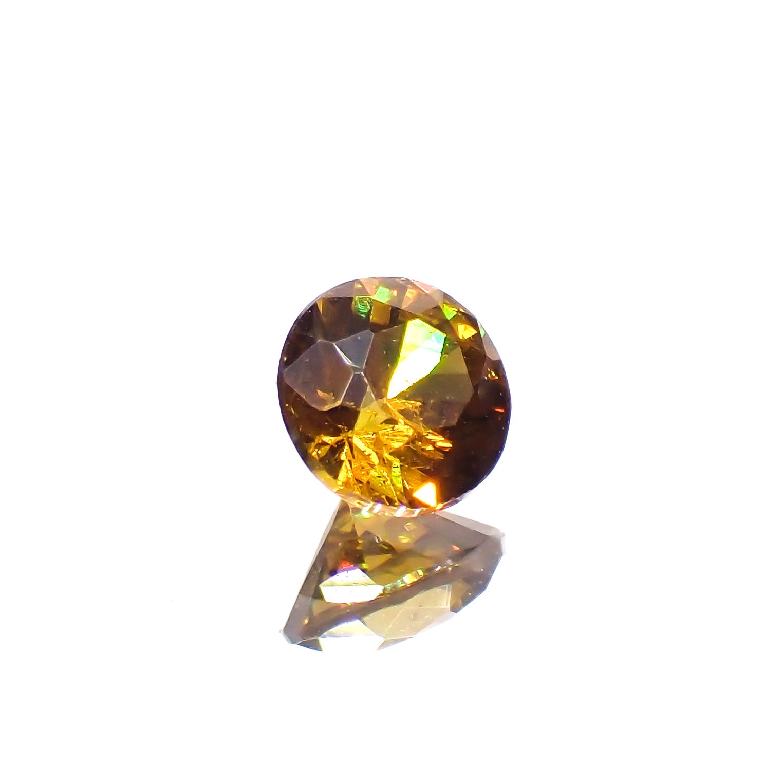 アンドラダイトガーネット(宝石名アンドラダイト・ガーネット)ナミビア共和国産 0.28ct 識別済[230421382]3.9x3.9mm前後