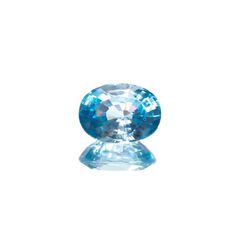 バイカラーブルージルコン カンボジア産 2.08ct [251018642]8.1x6.1mm前後