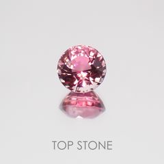 ピンクトルマリン パパラチャカラー ルワンダ産 ルース 1.52ct[21029985]6.8×6.8mm前後