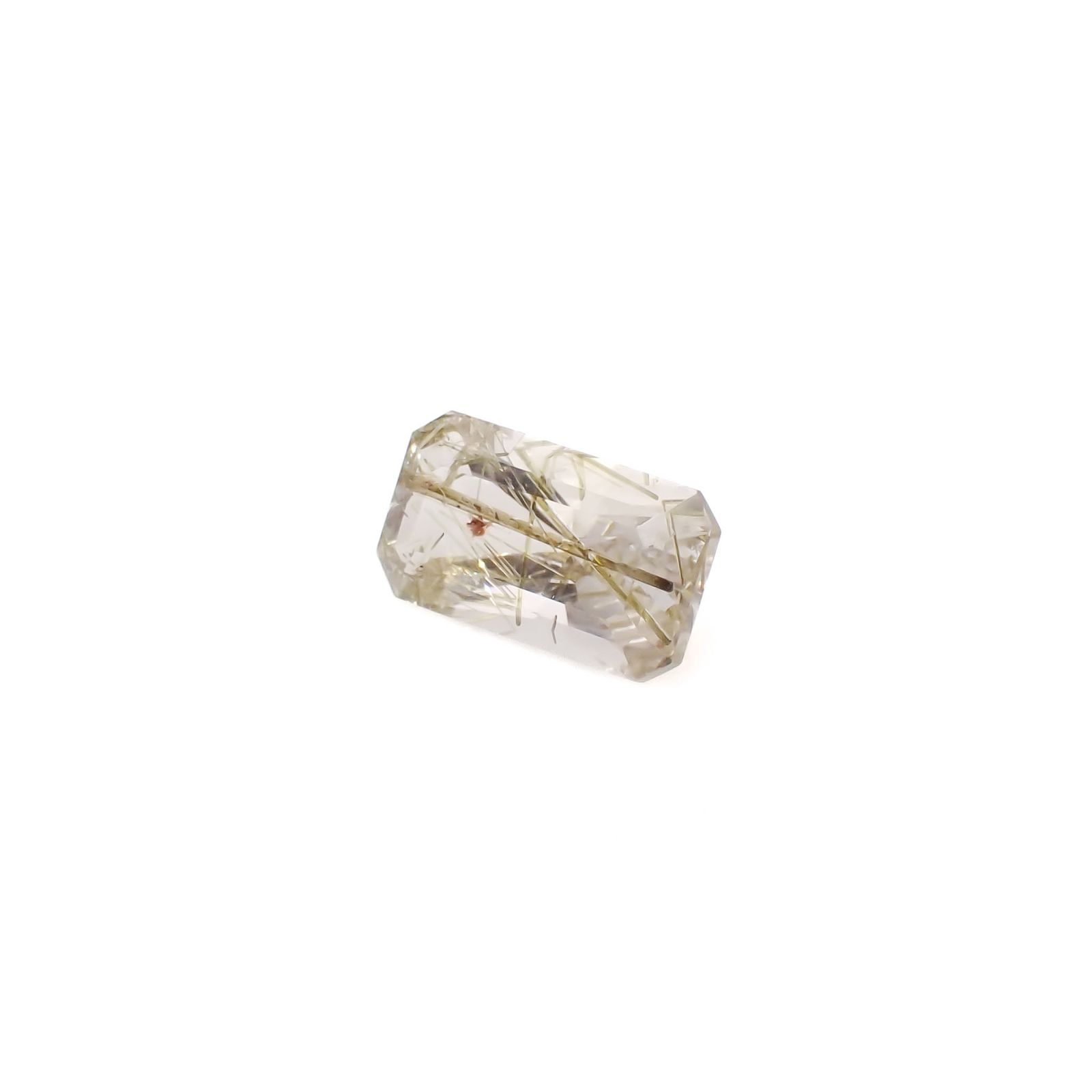 エピドートインクォーツ ブラジル産 5.71ct[240728463]15x8.3mm前後