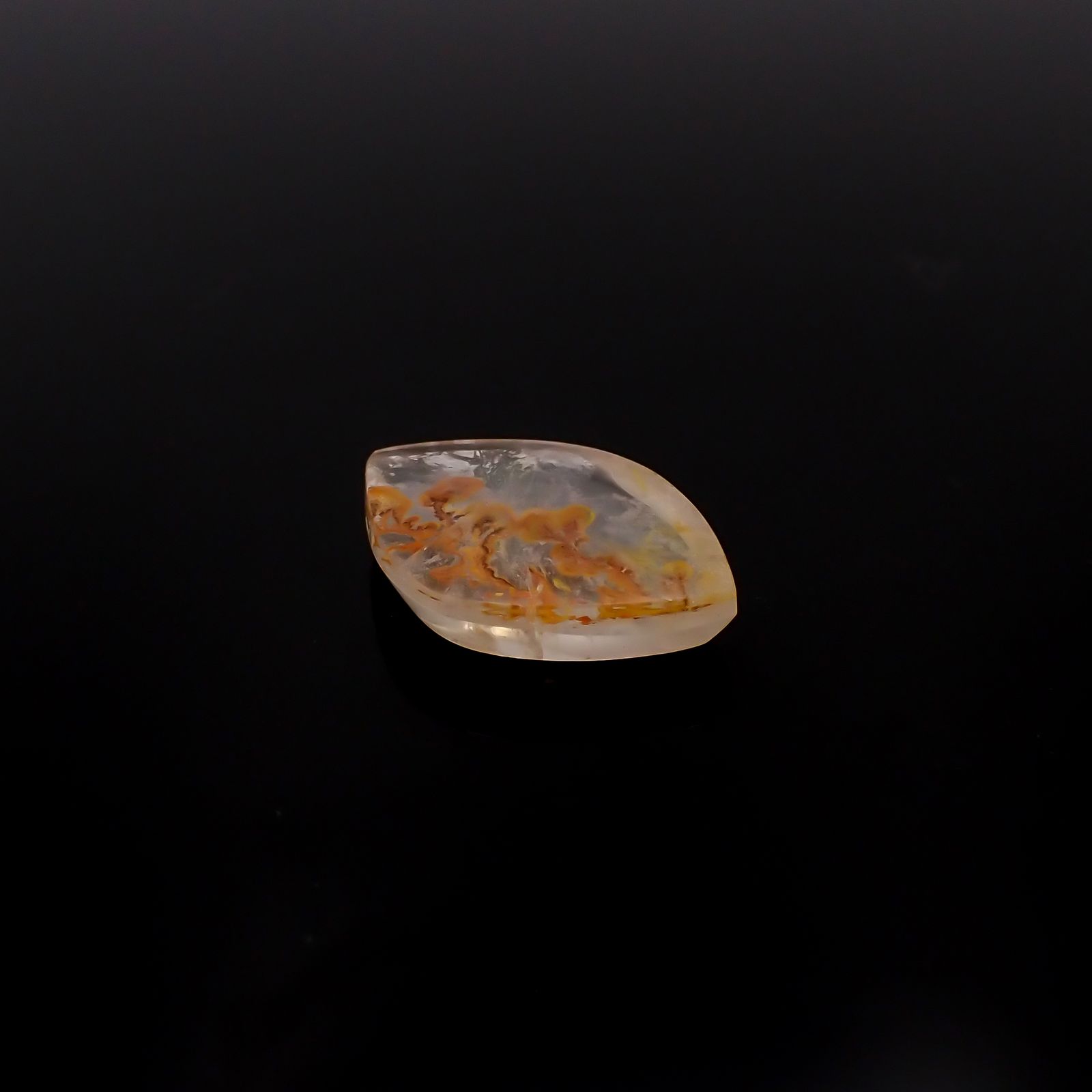 レッドデンドリチッククォーツ ブラジル産 12.42ct[231225086]22.9x15.4mm前後