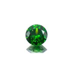 デマントイドガーネット(宝石名デマントイド・ガーネット) ロシア産 ソ付(彩珠) 0.986ct / 6.1x6.1mm前後 [210310254]