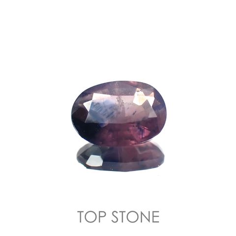 パープルサファイア(宝石名サファイア)カシミール産 1.466ct ソ付(彩珠)[221018938]8.3x6.1mm前後