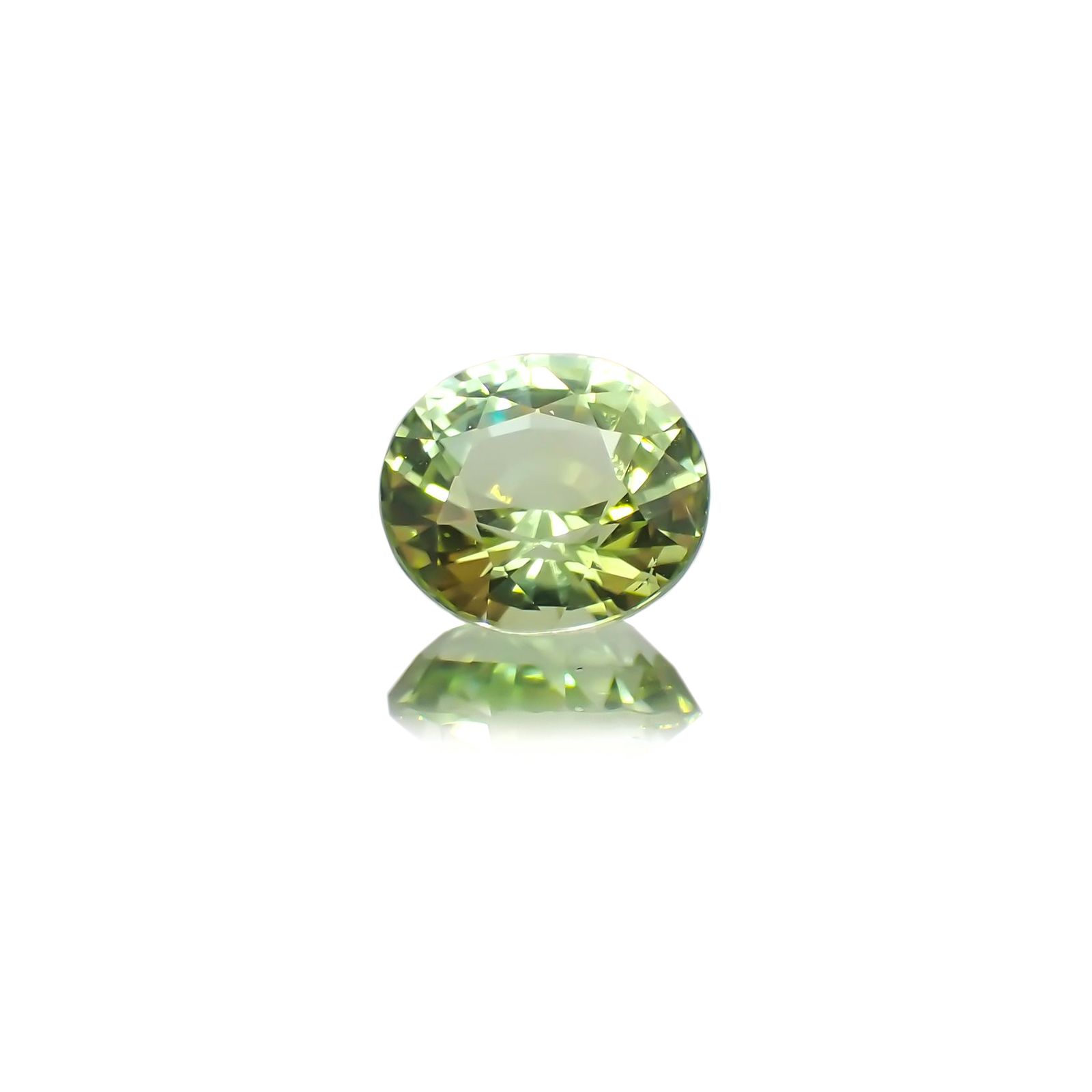 ミントトルマリン(宝石名グリーン・トルマリン) ルワンダ産 1.17ct 識別済[21029991]6.9×6.1mm前後