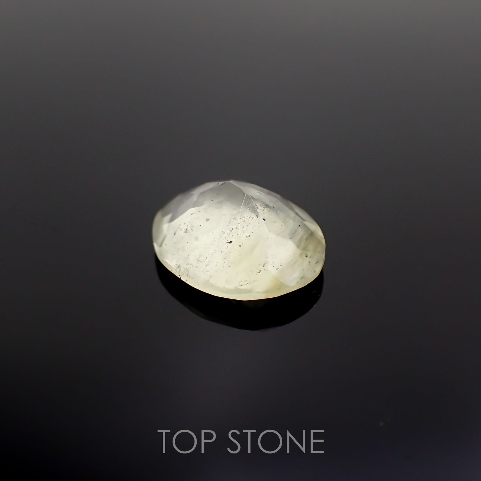 リビアングラス エジプト・リビア砂漠産 3.67ct[221018197]13.1x10.5mm前後 | TOP STONE(トップストーン)