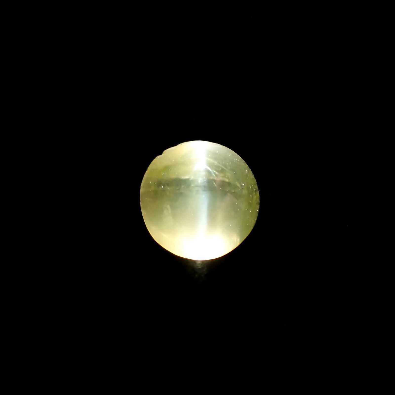 クリソベリルキャッツアイ スリランカ産 0.40ct[221018252]3.9x3.9mm前後