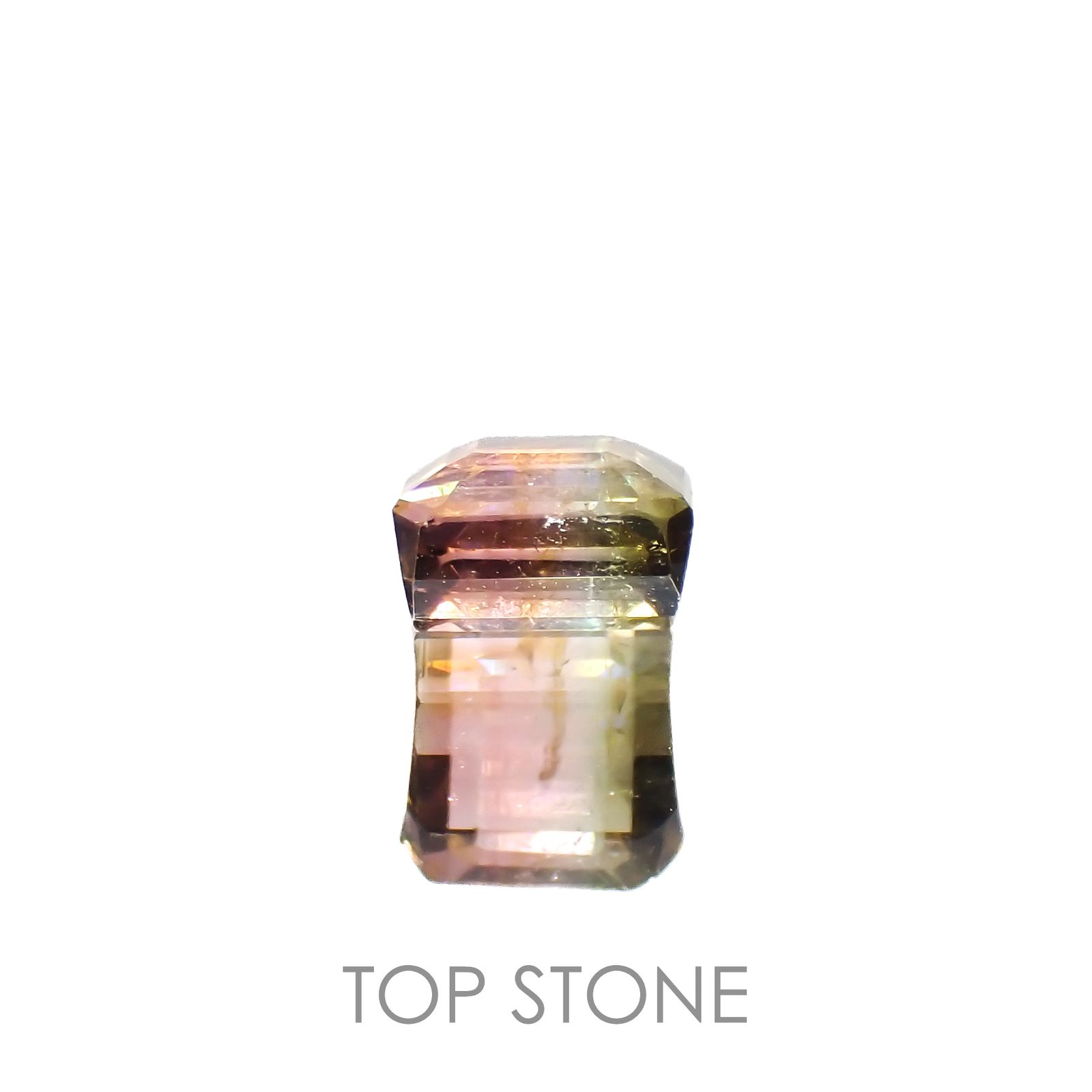 バイカラートルマリン(宝石名トルマリン)アフガニスタン産 0.66ct 識別済[221219562]4.6x5mm前後