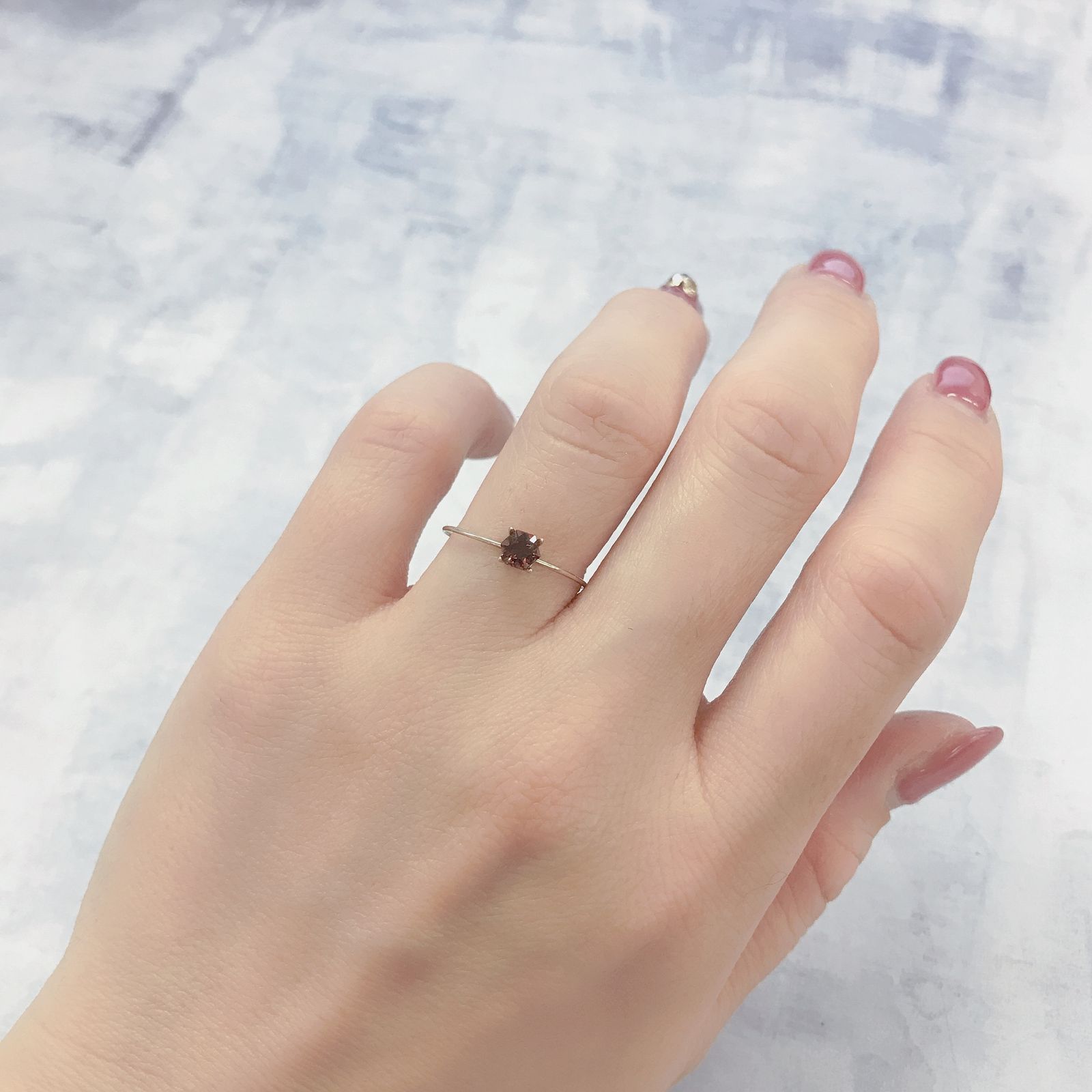 ◇ヘキサゴンカット◇ピンクジルコン(宝石名ジルコン)スリランカ/カンボジア産 0.45ct 識別済[220114935]3.9x3.9mm前後