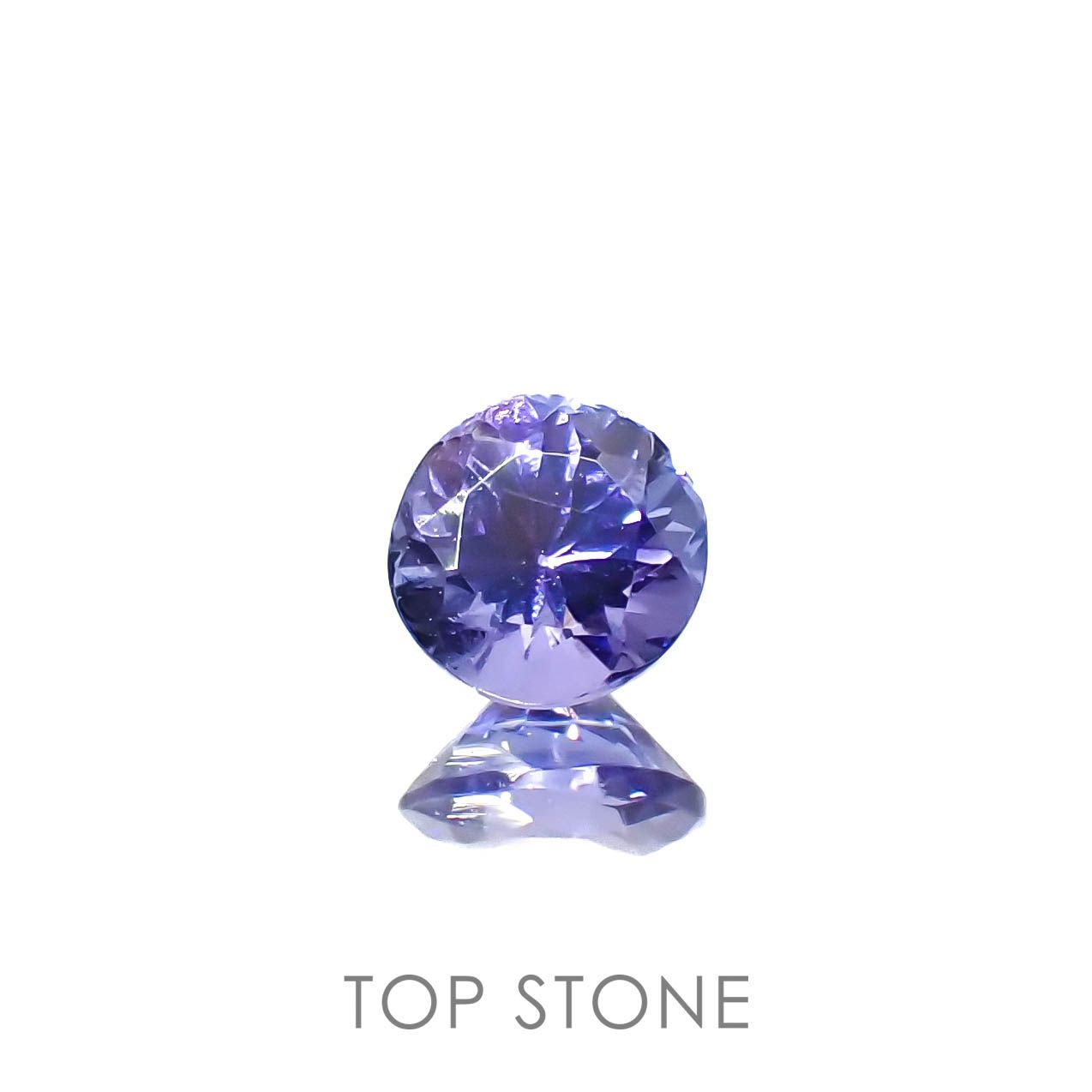 タンザナイト(宝石名タンザナイト)タンザニア産 0.46ct 識別済[230120200]4.9x4.8mm前後