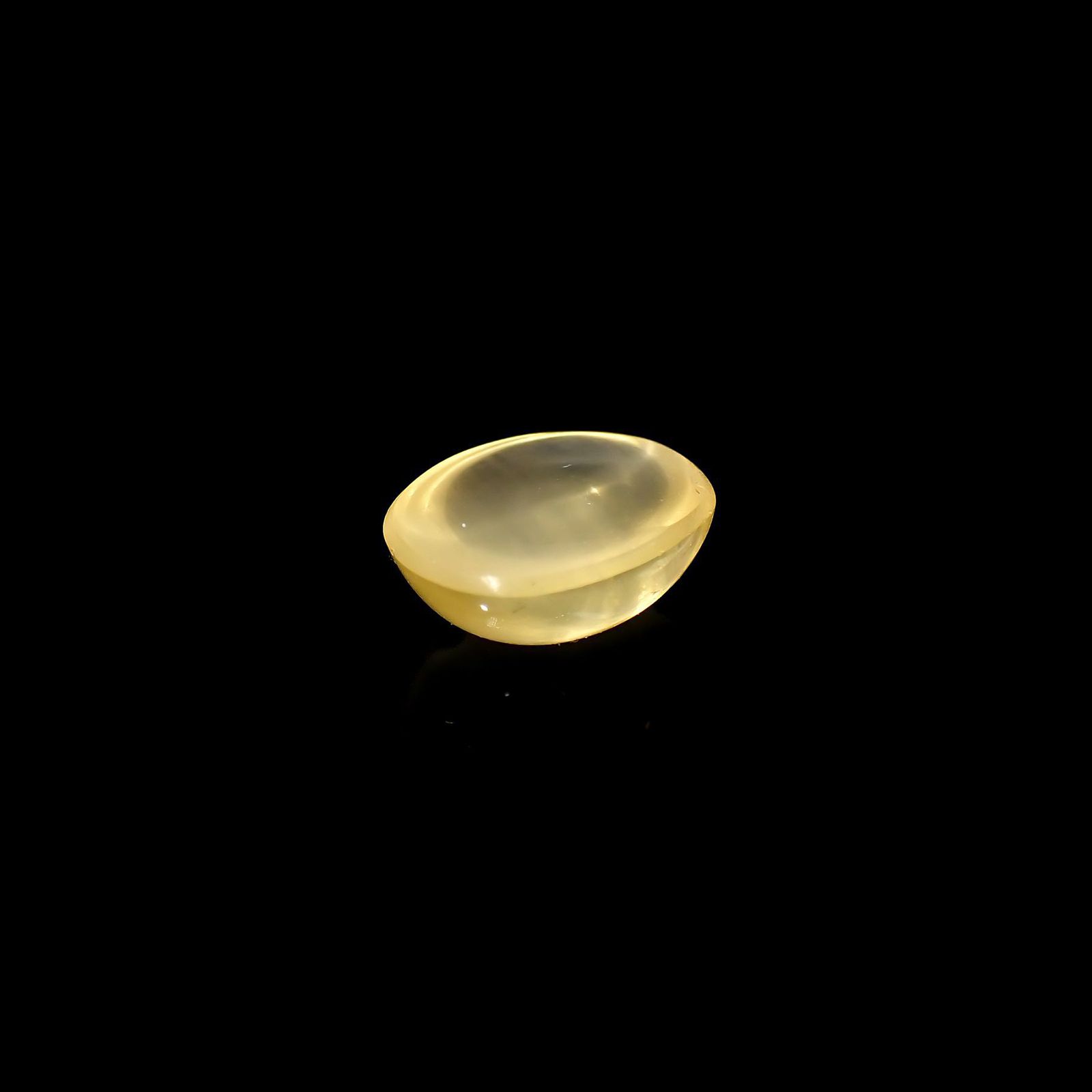 イエローベリルキャッツアイ(宝石名イエロー・ベリル キャッツアイ)ブラジル産 2.75ct 識別済[220917872]10.1x8.2mm前後