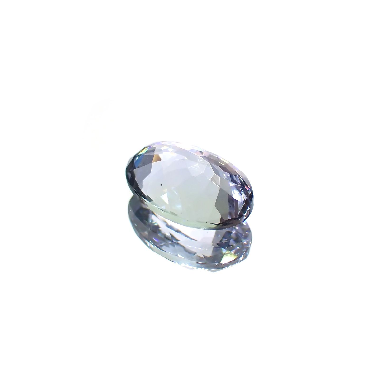 パーティカラータンザナイト(宝石名タンザナイト) タンザニア産 ソ付(彩珠) 1.915ct / 9.7x6.6mm前後 [210410414]