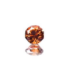 ◇オクタゴンカット◇オレンジジルコン(宝石名ジルコン)スリランカ/カンボジア産 0.42ct 識別済[241129488]3.9x3.9mm前後