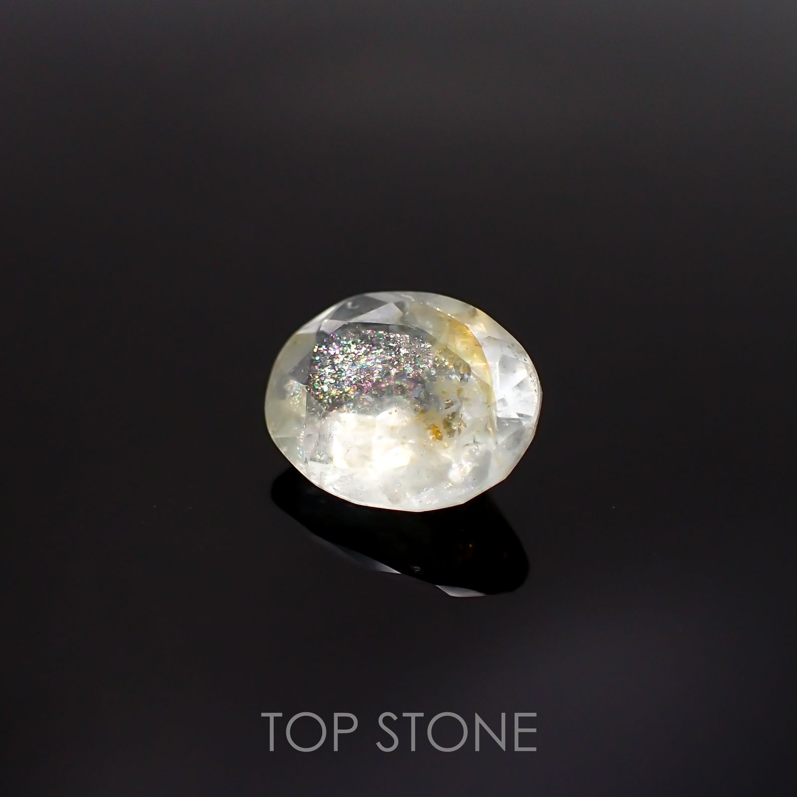 オーロラアクアマリン ブラジル産 2.43ct[220114407]10.5x8.4mm前後