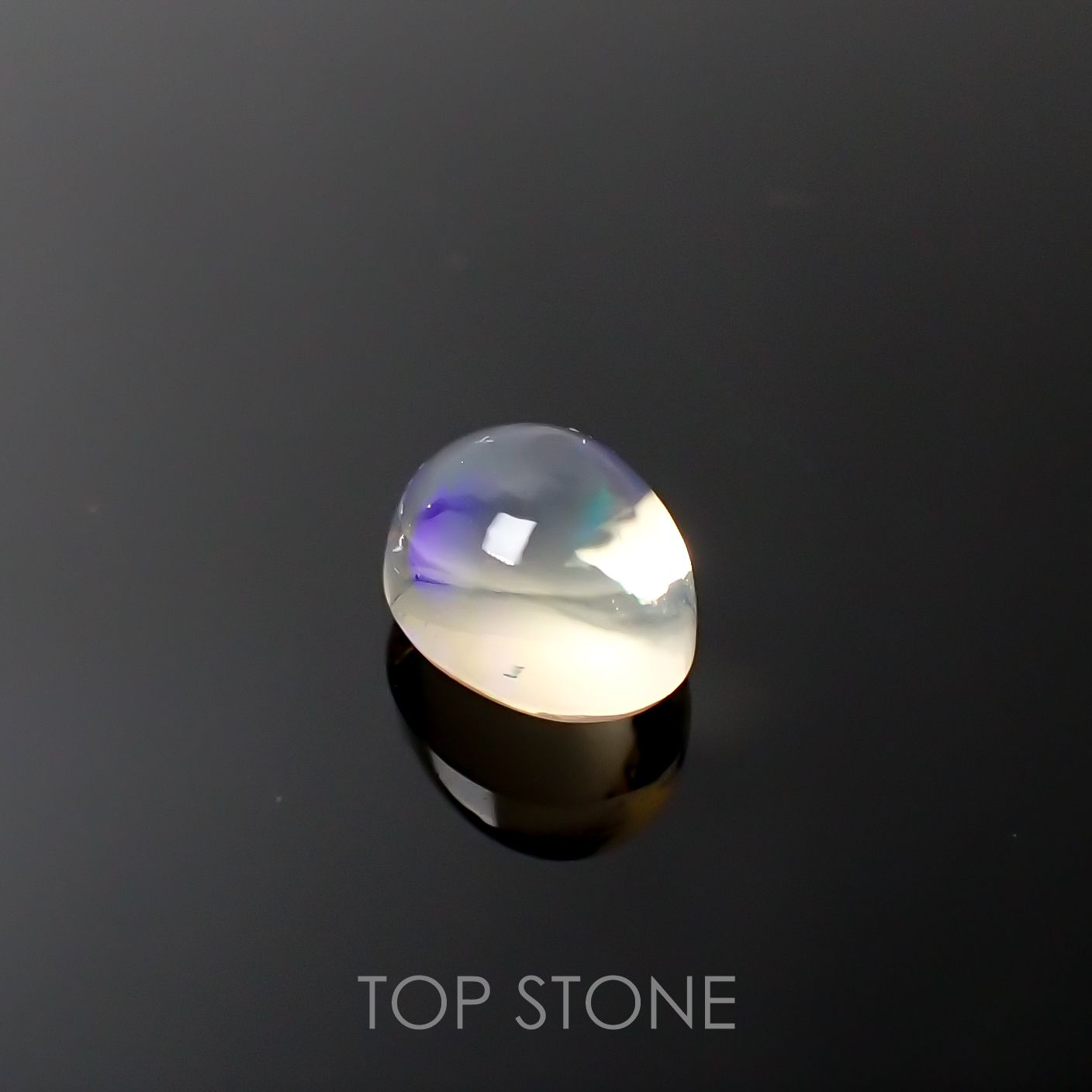 メキシコオパール(宝石名オパール) メキシコ産 1.756ct ソ付(彩珠)[210712136]8.8×6.6mm前後