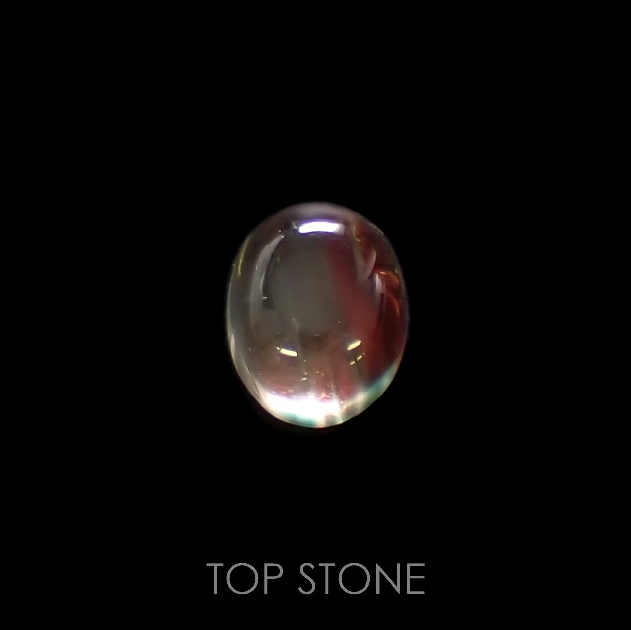 バイカラーアンデシン(宝石名アンデシン)チベット産 2.28ct 識別済[220114681]9.1x7.1mm前後