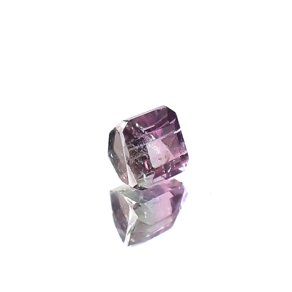 バイカラートルマリン アフガニスタン産 0.68ct [250730929]4.4x4.4mm前後