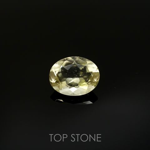 リビアングラス(宝石名インパクトガラス(衝撃溶融ガラス))エジプト・リビア砂漠産 1.86ct 識別済[220415650]10.1x7.9mm前後