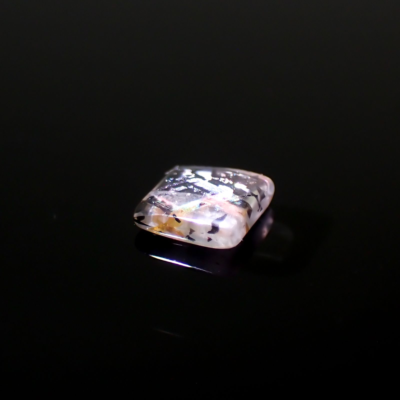 レインボーラティスサンストーン オーストラリア産 0.29ct[230321089]4.5x4.3mm前後