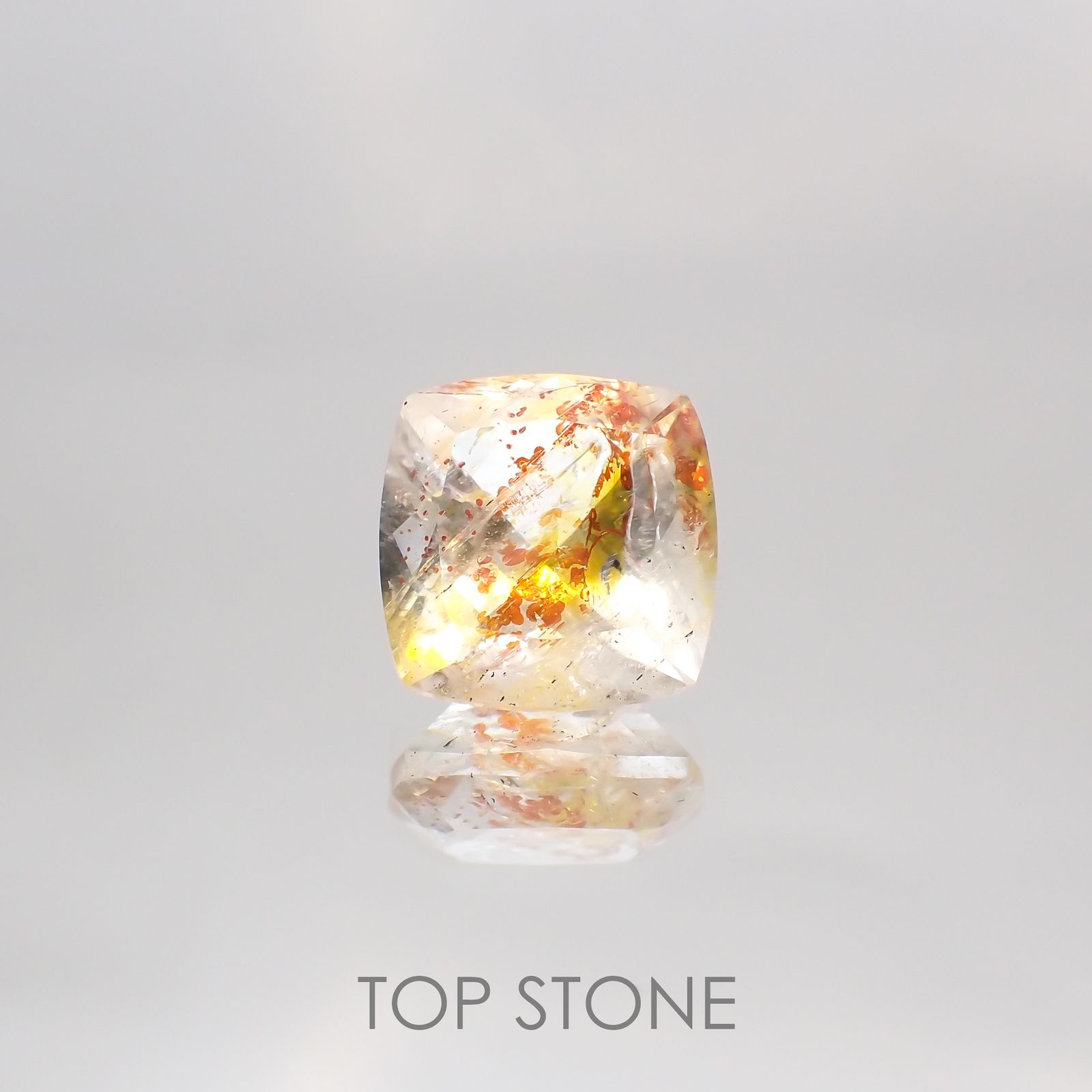 オーロラクォーツ ブラジル・ミナスジェライス産 8.67ct[220114376]12.9x12.7mm前後