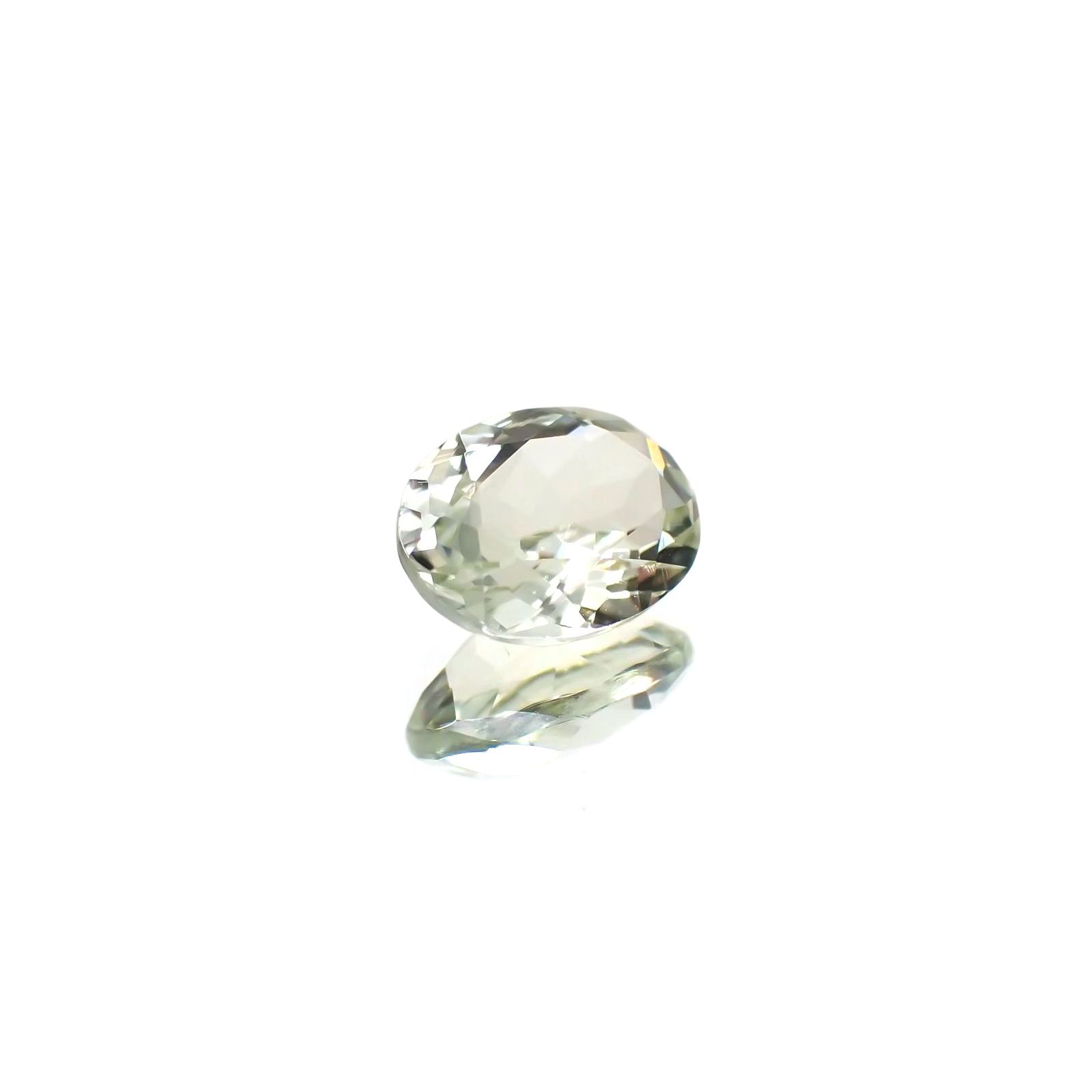 シリマナイト(宝石名シリマナイト) インド産 識別済 1.37ct / 8x6.3mm前後 [210610676]