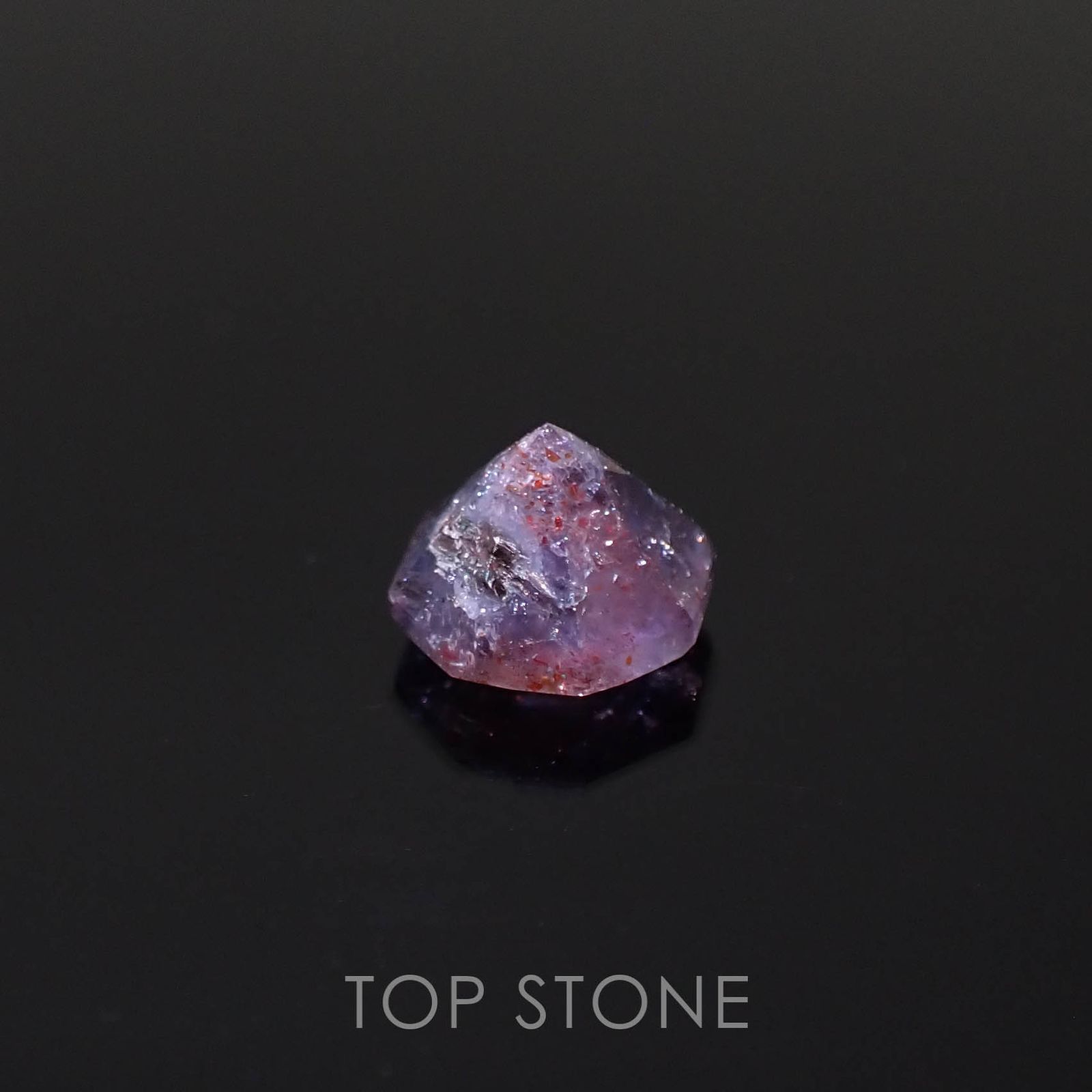 ◇オクタゴンカット◇ブラッドショットアイオライト インド産 0.92ct[230320942]6.1x6mm前後