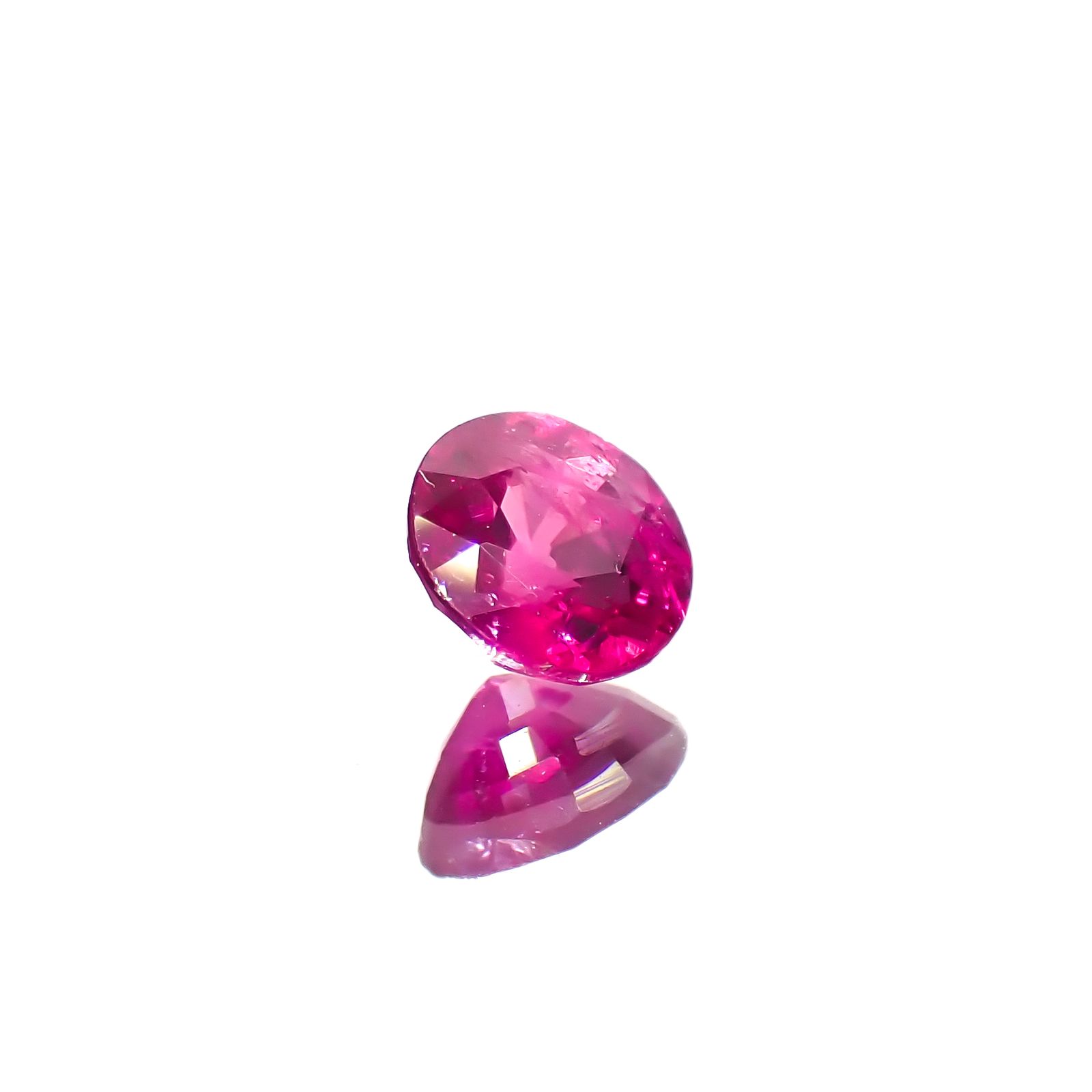 ルビー 非加熱 ビルマ産 0.49ct[240628052]4.5x4.5mm前後